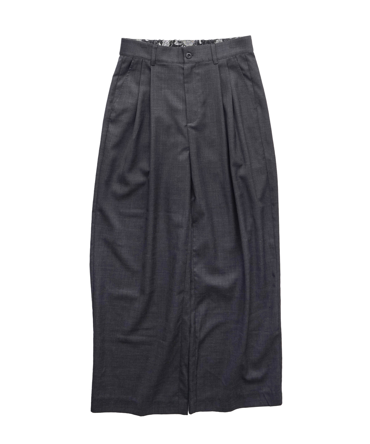 Wide straight wool slacks-thumbmail-16