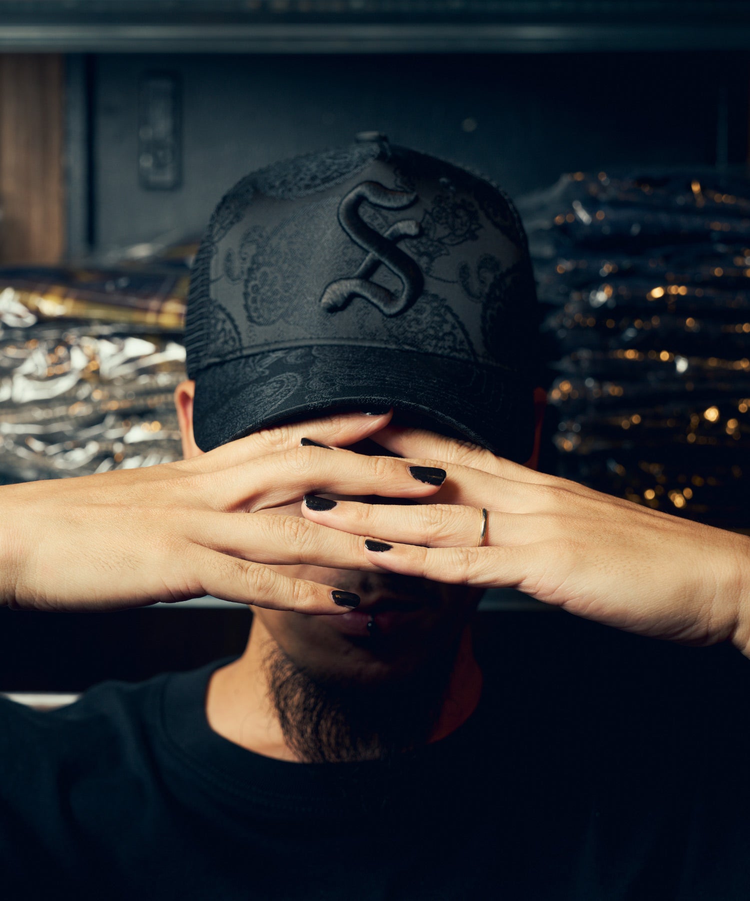 Jacquard paisley mesh cap-thumbmail-21
