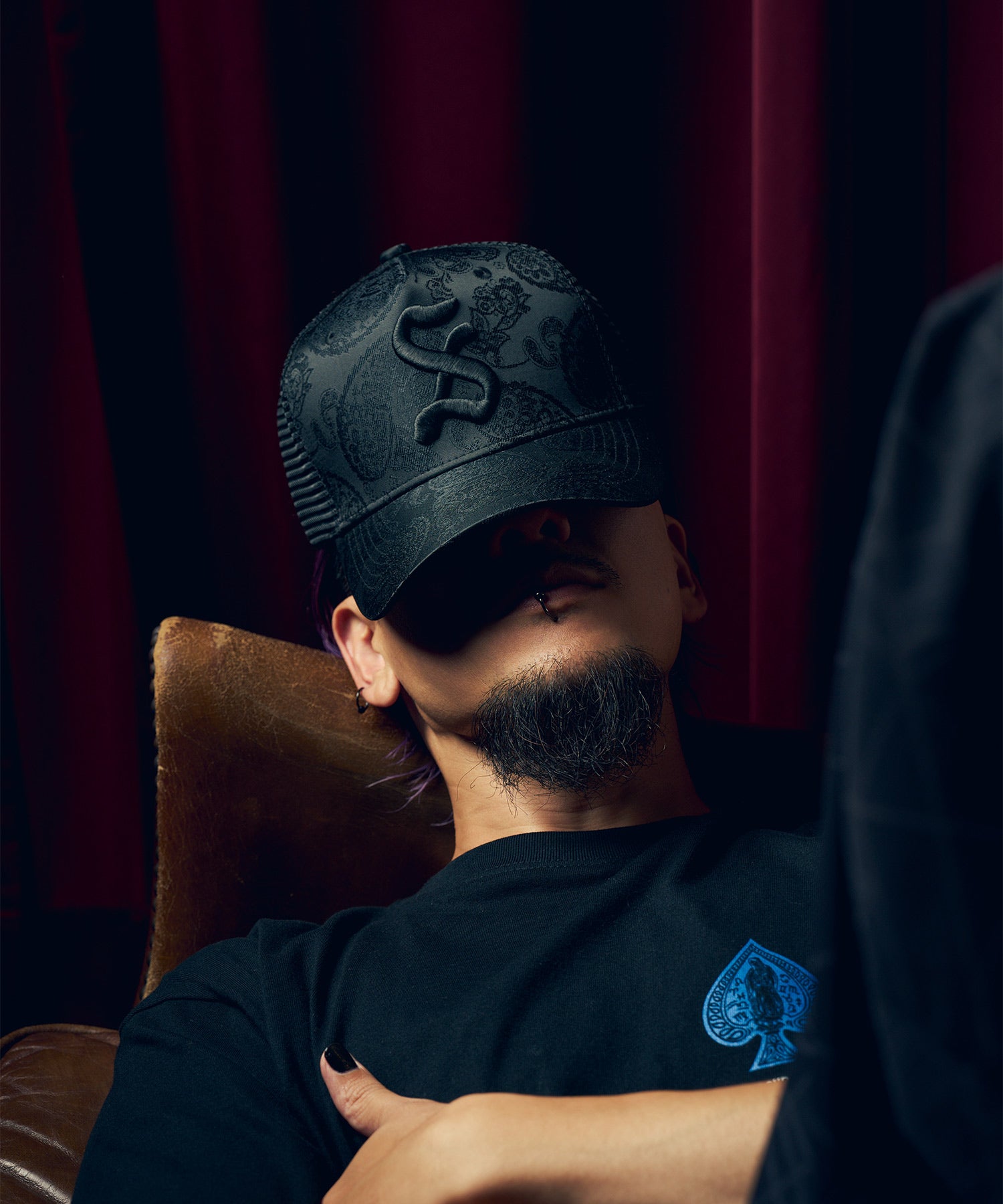 Jacquard paisley mesh cap-thumbmail-20