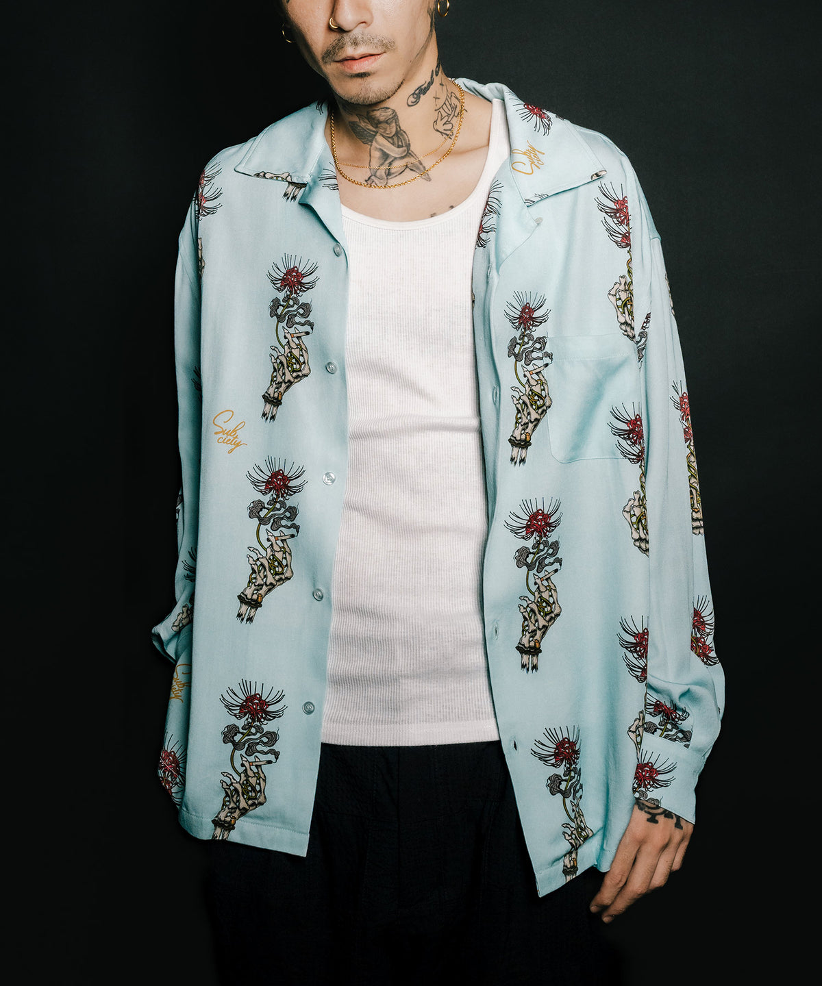 Spider lily aloha shirt-thumbmail-3