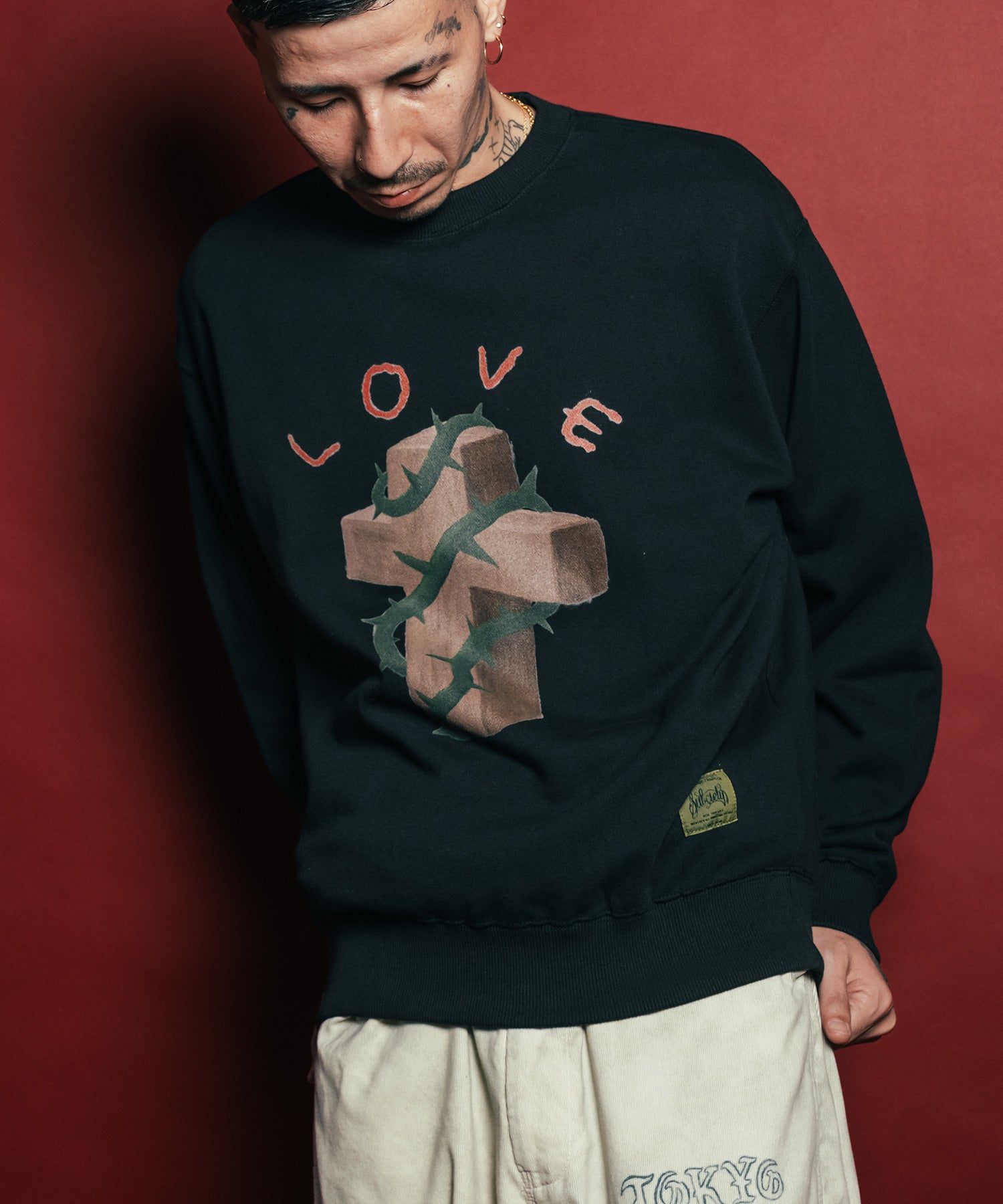 Thorn cross sweat shirt-thumbmail-1