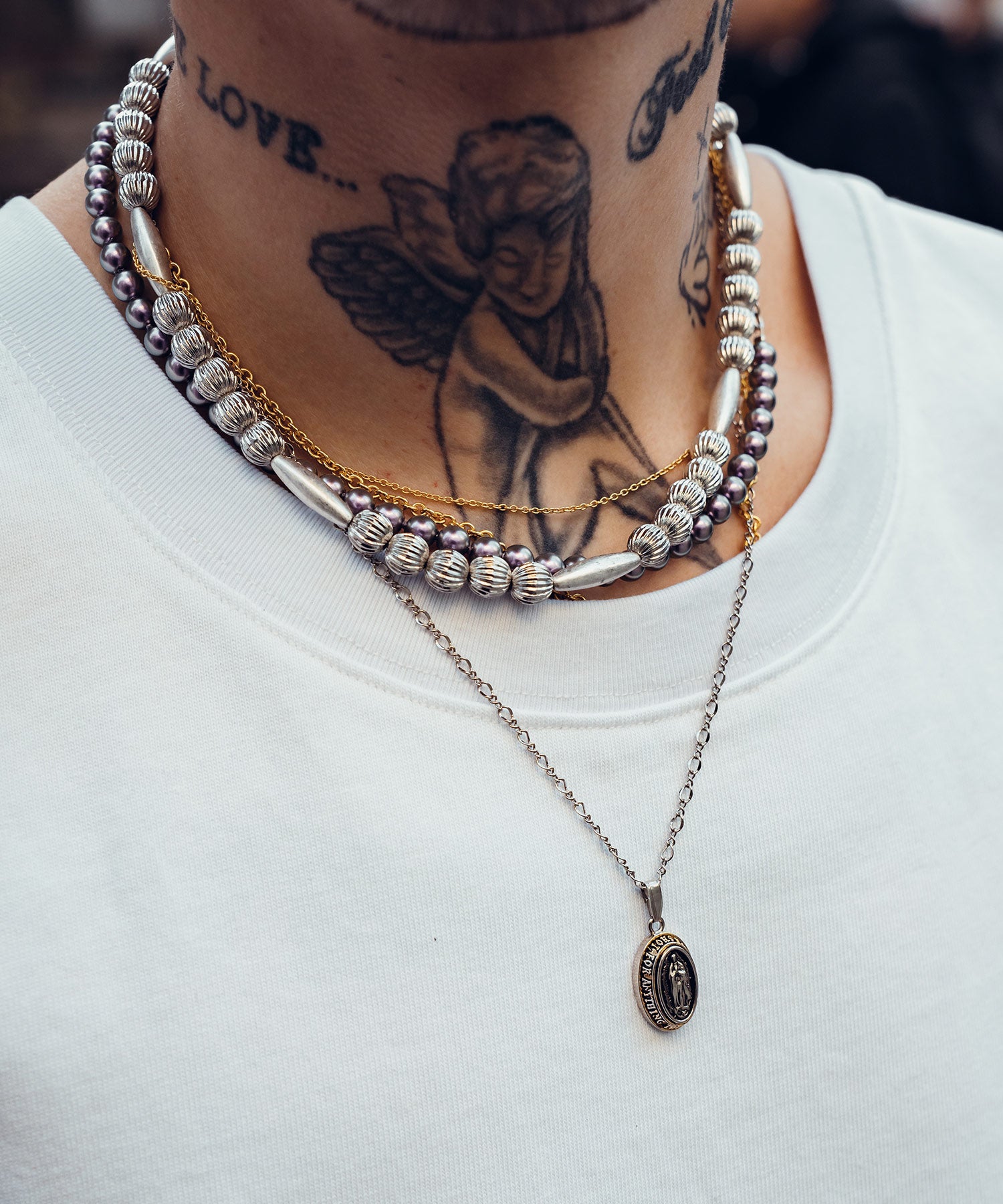 Pearl chain combi necklace-thumbmail-9