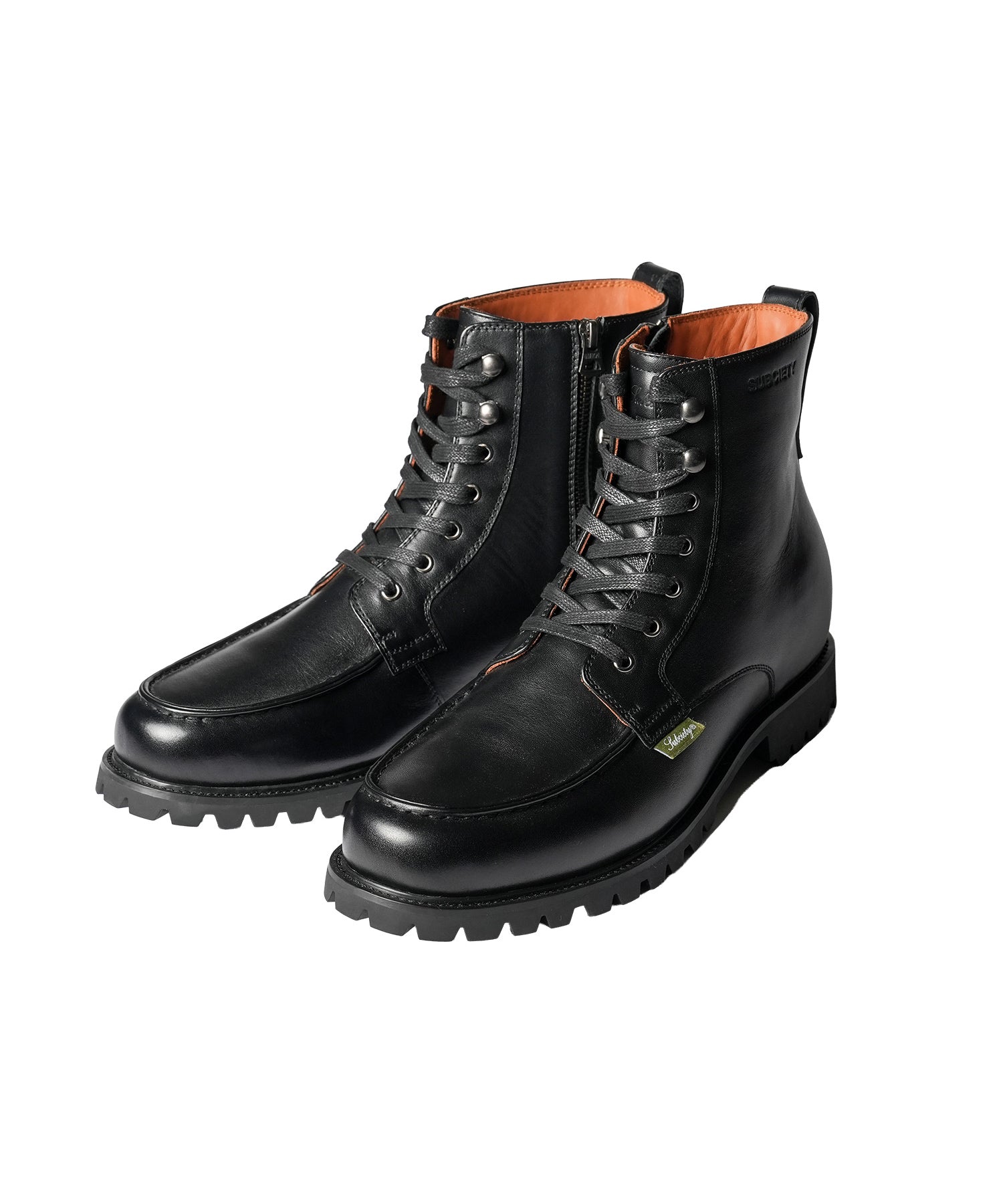 Moc toe lace boots