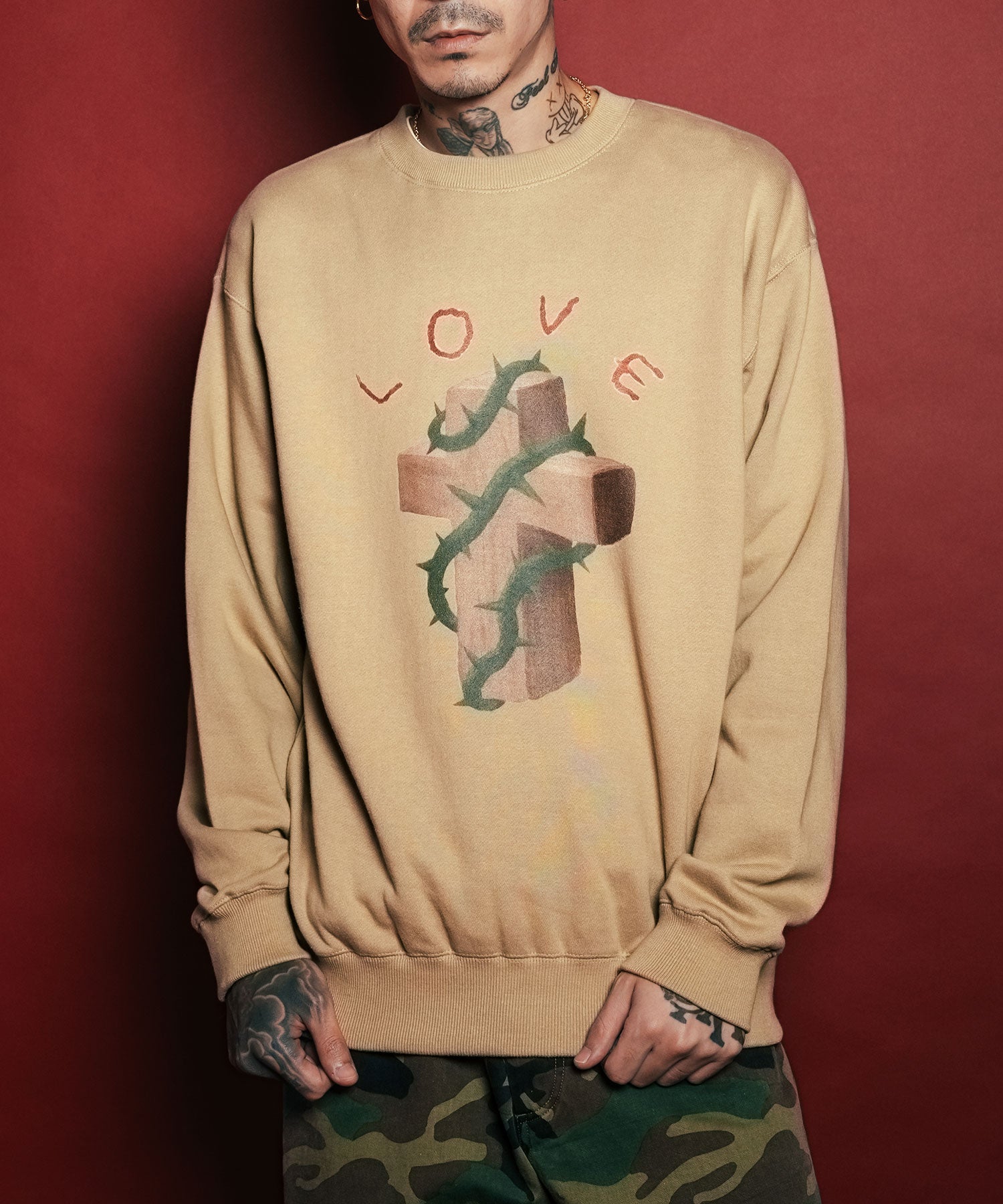 Thorn cross sweat shirt-thumbmail-3