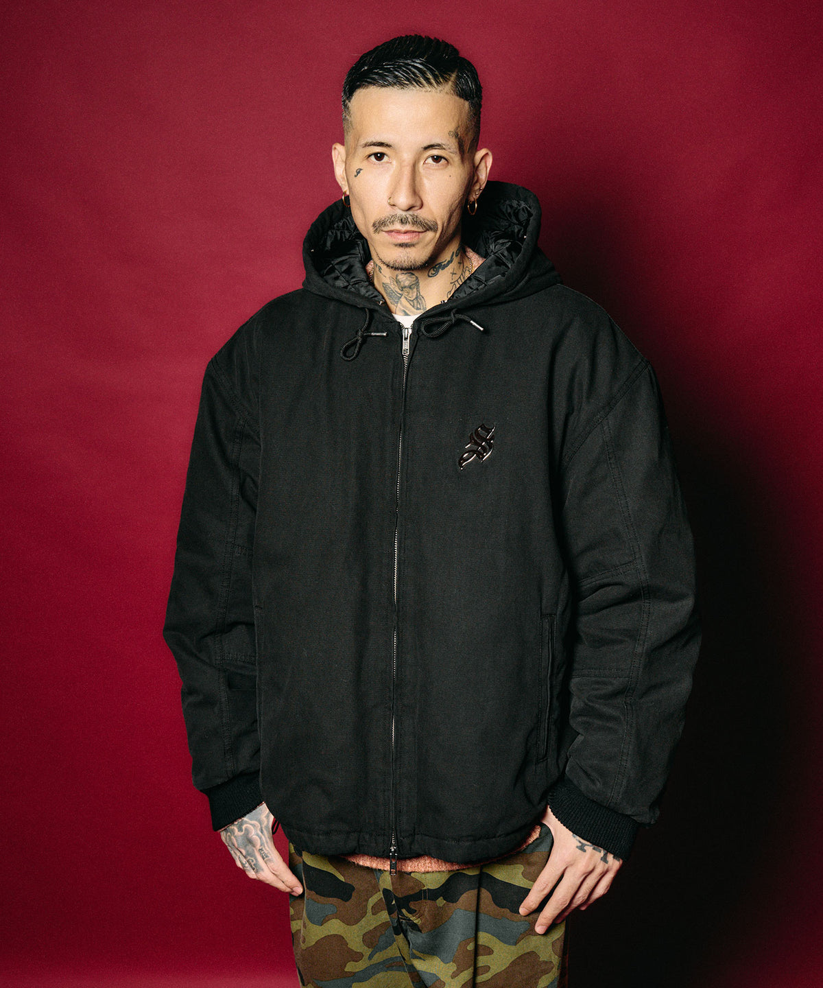 Metal logo padded jacket-thumbmail-7