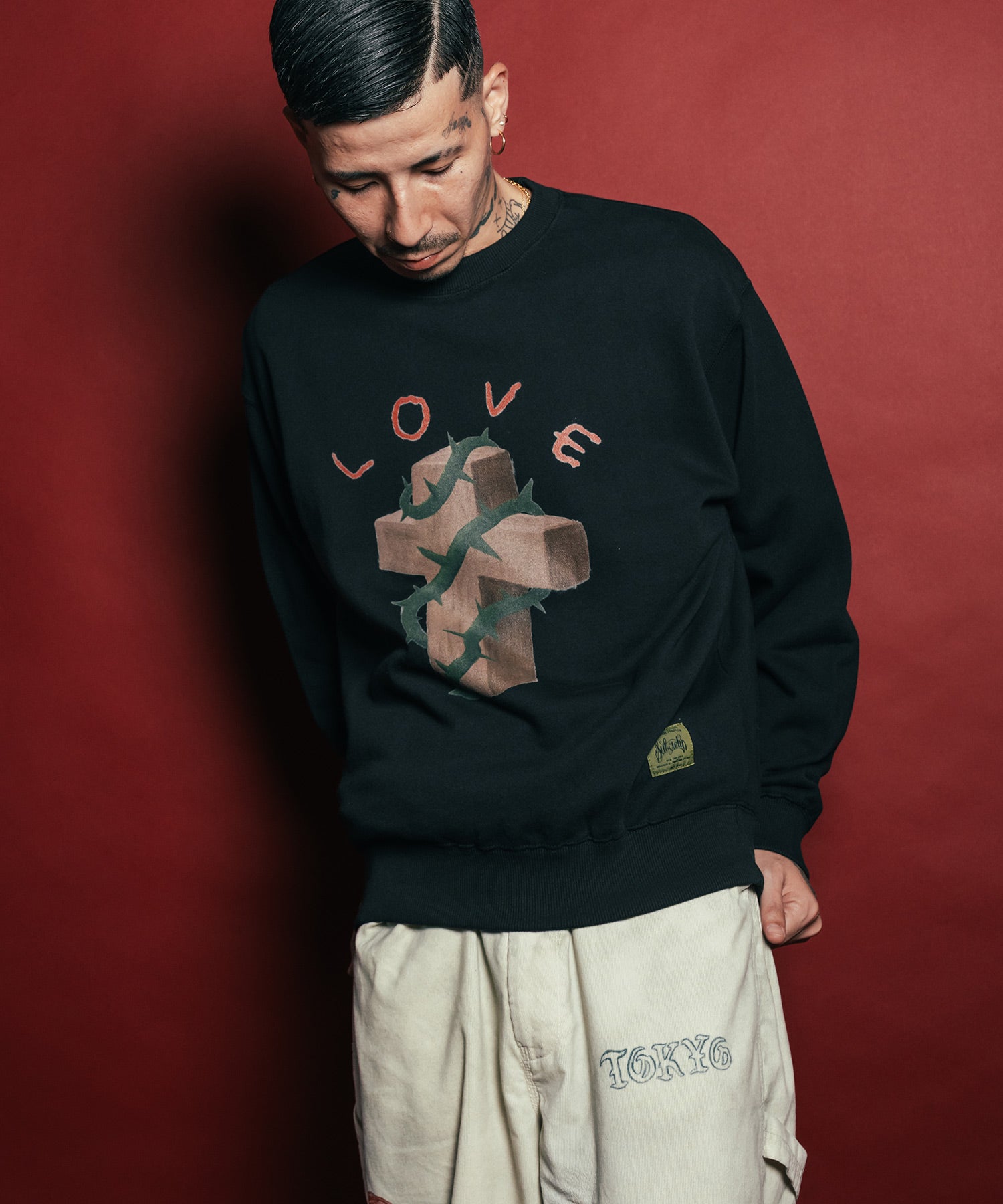 Thorn cross sweat shirt-thumbmail-5