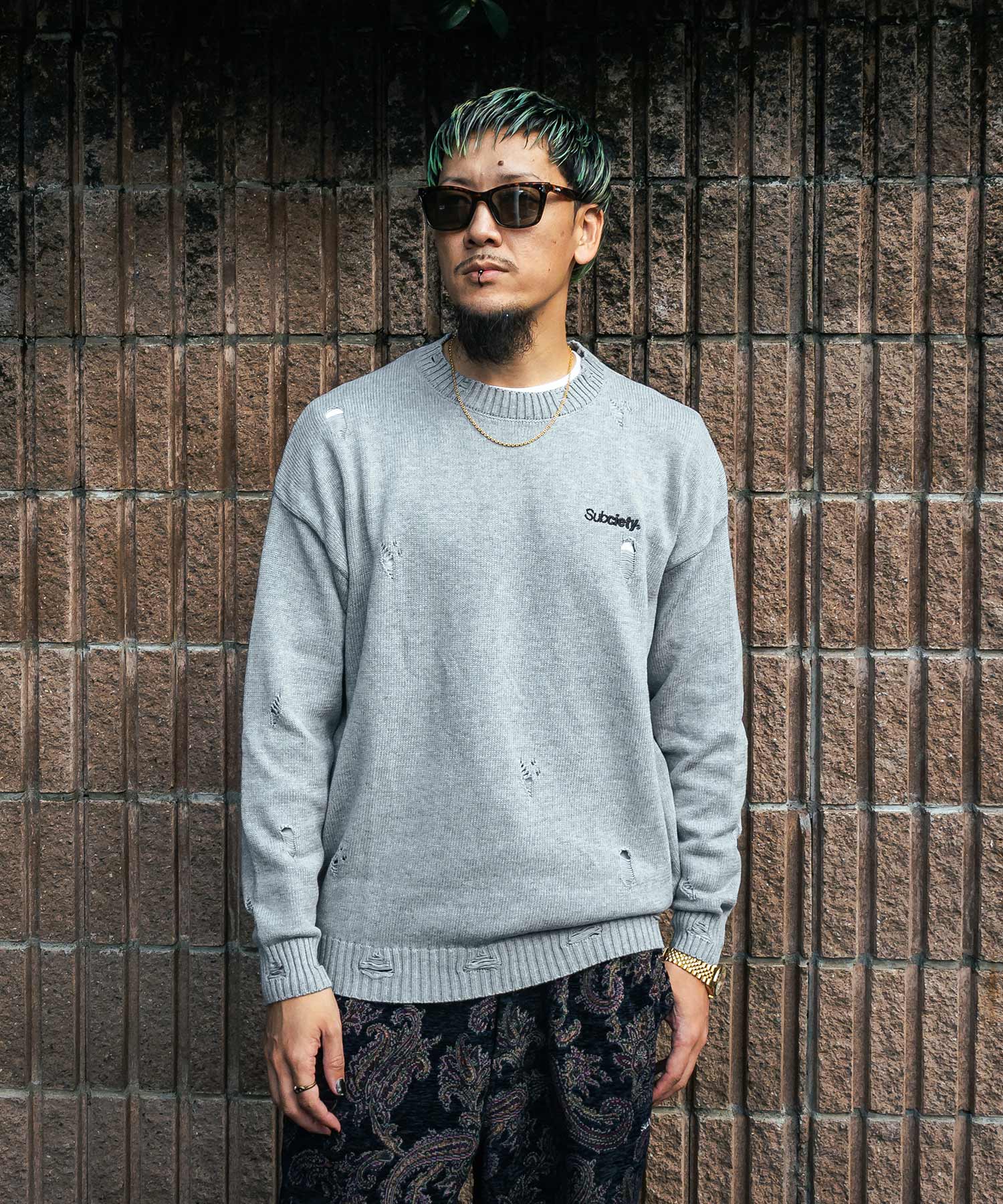 Wash damaged knit