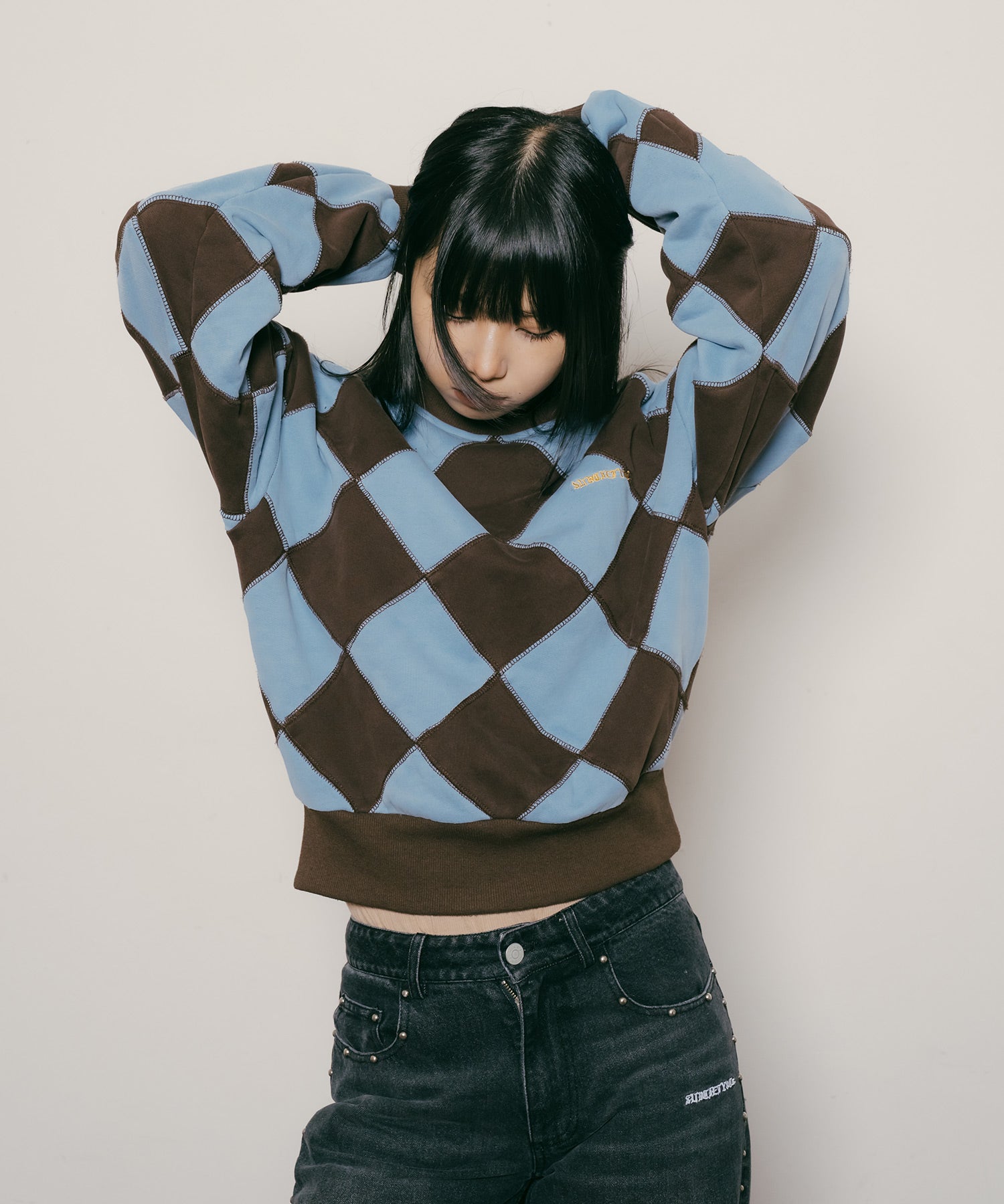 Line crewman sweatshirt【WOMEN】
