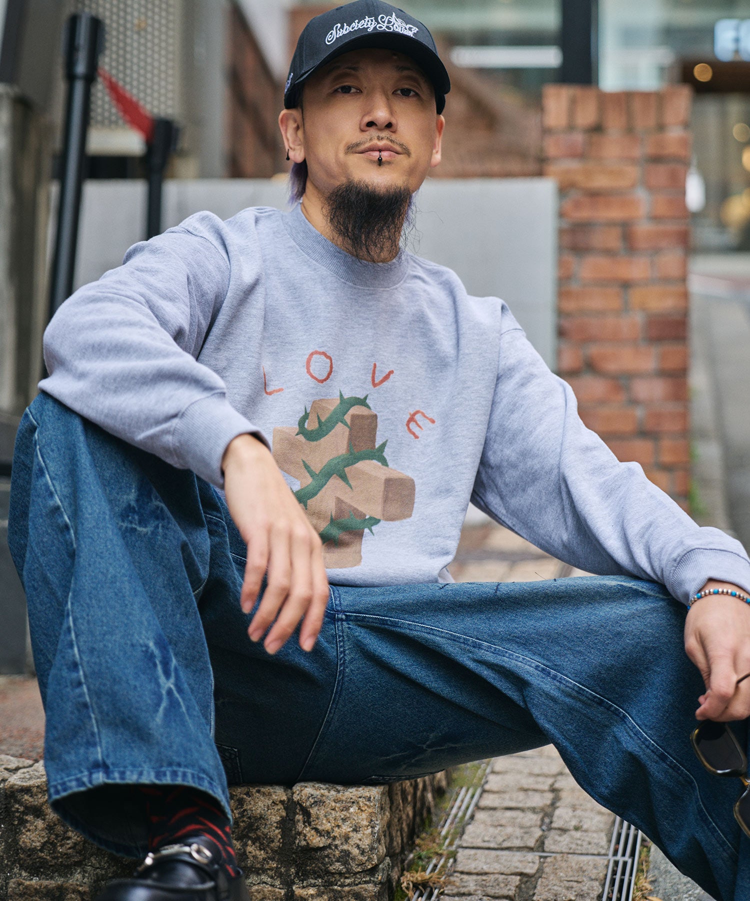 Thorn cross sweat shirt-thumbmail-8