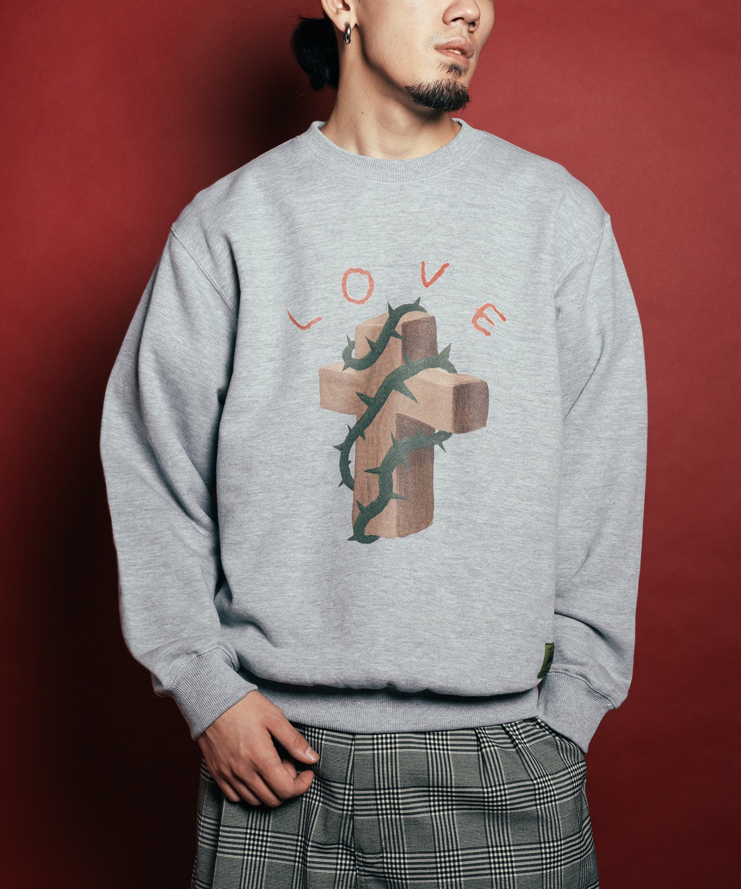 Thorn cross sweat shirt-thumbmail-7