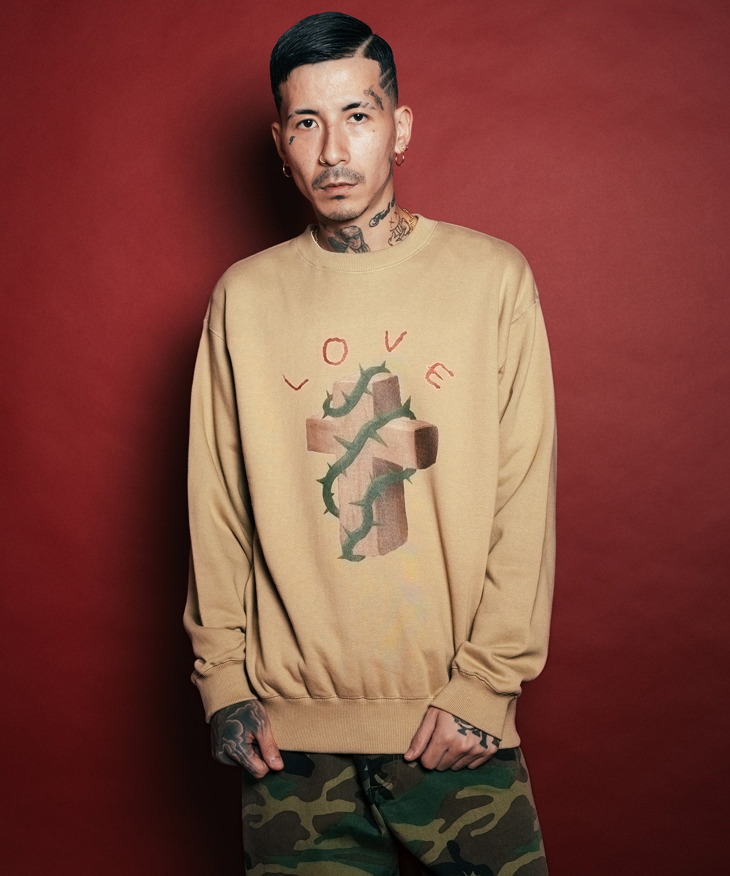 Thorn cross sweat shirt-thumbmail-10