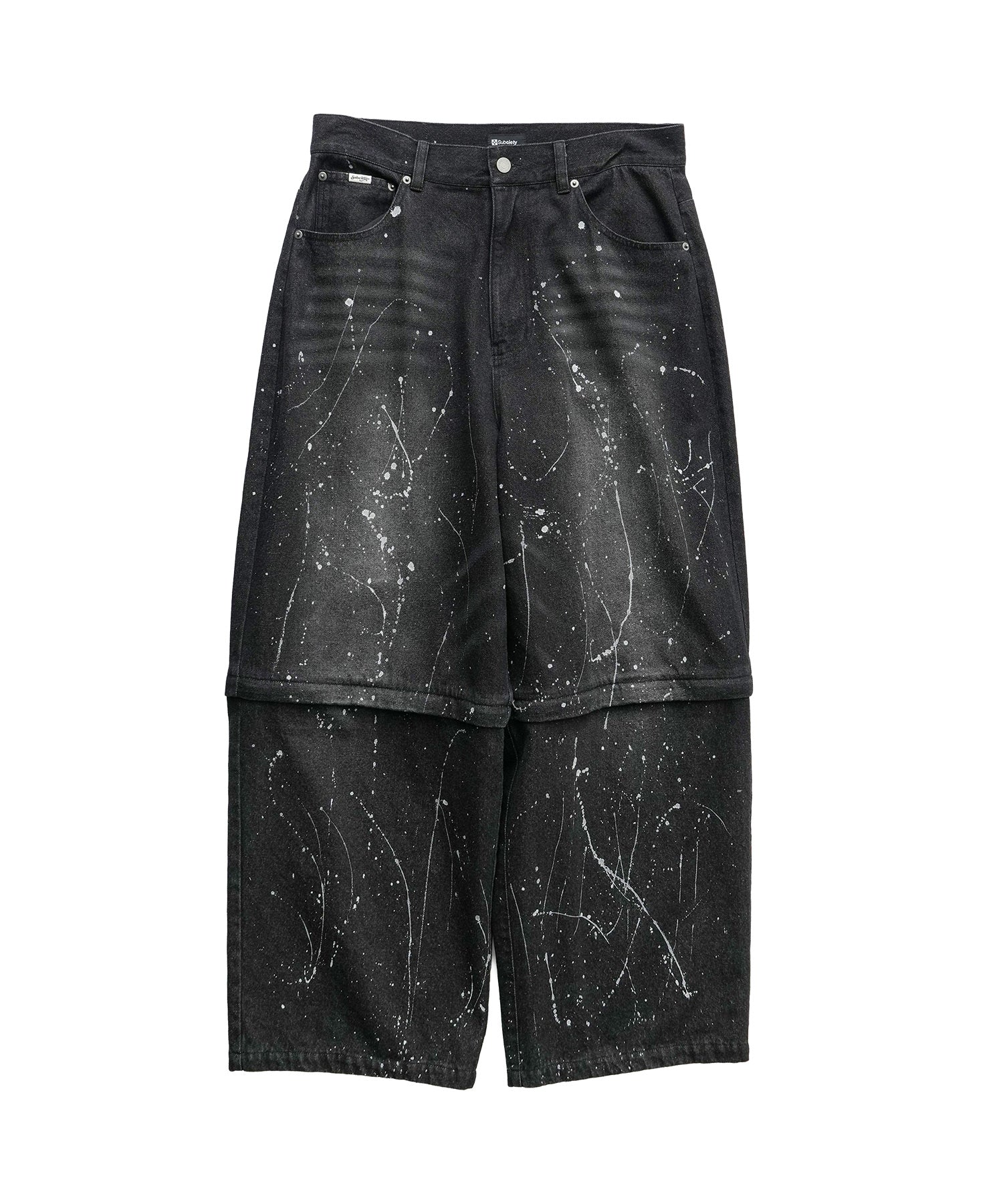 Painted 2way denim pants-thumbmail-3