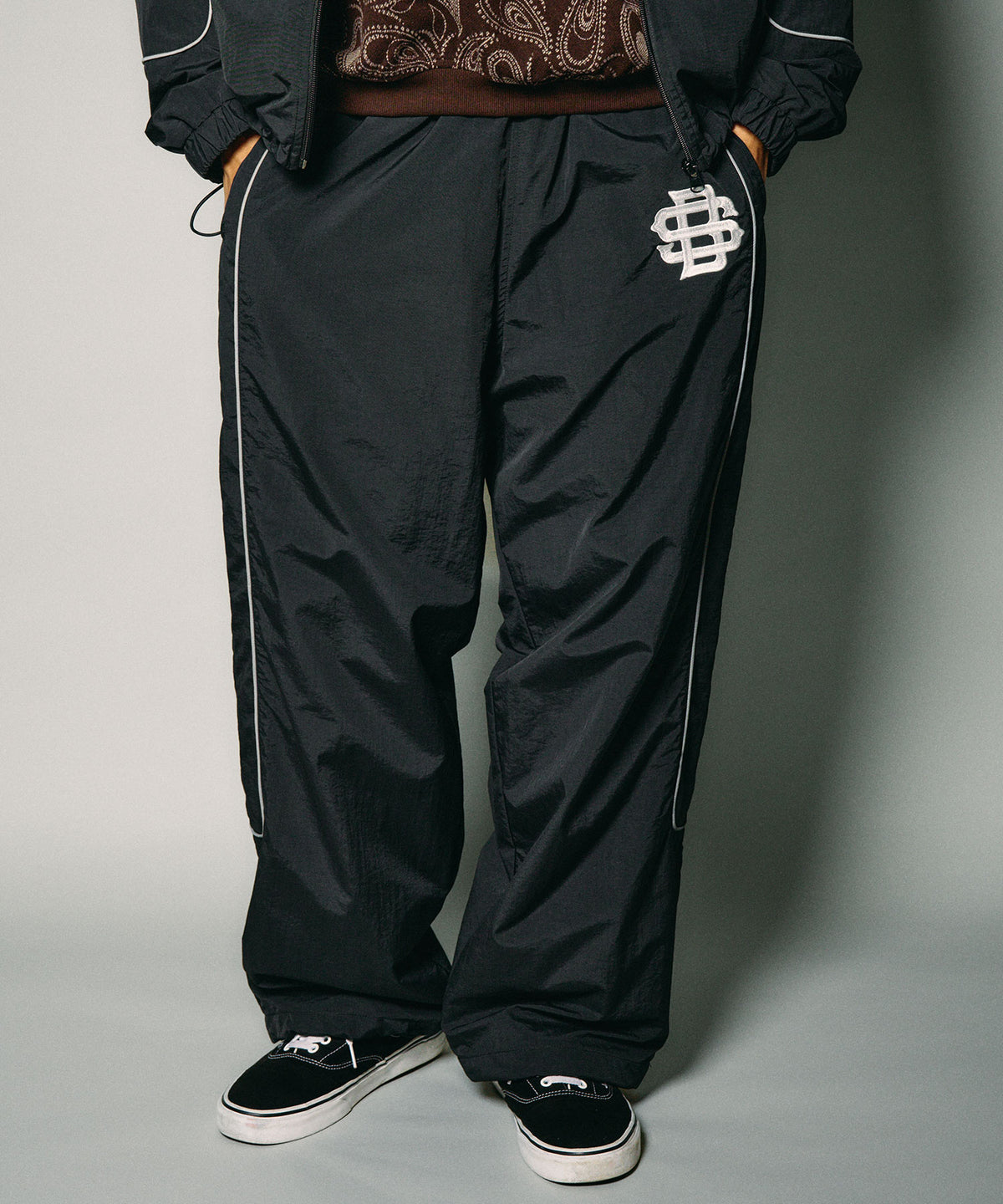 Reflective piping nylon pants-thumbmail-14