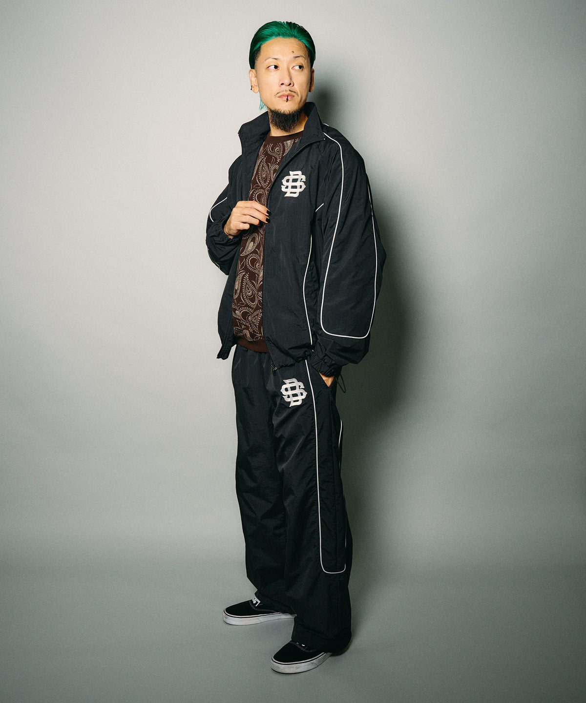 Reflective piping nylon pants-thumbmail-22