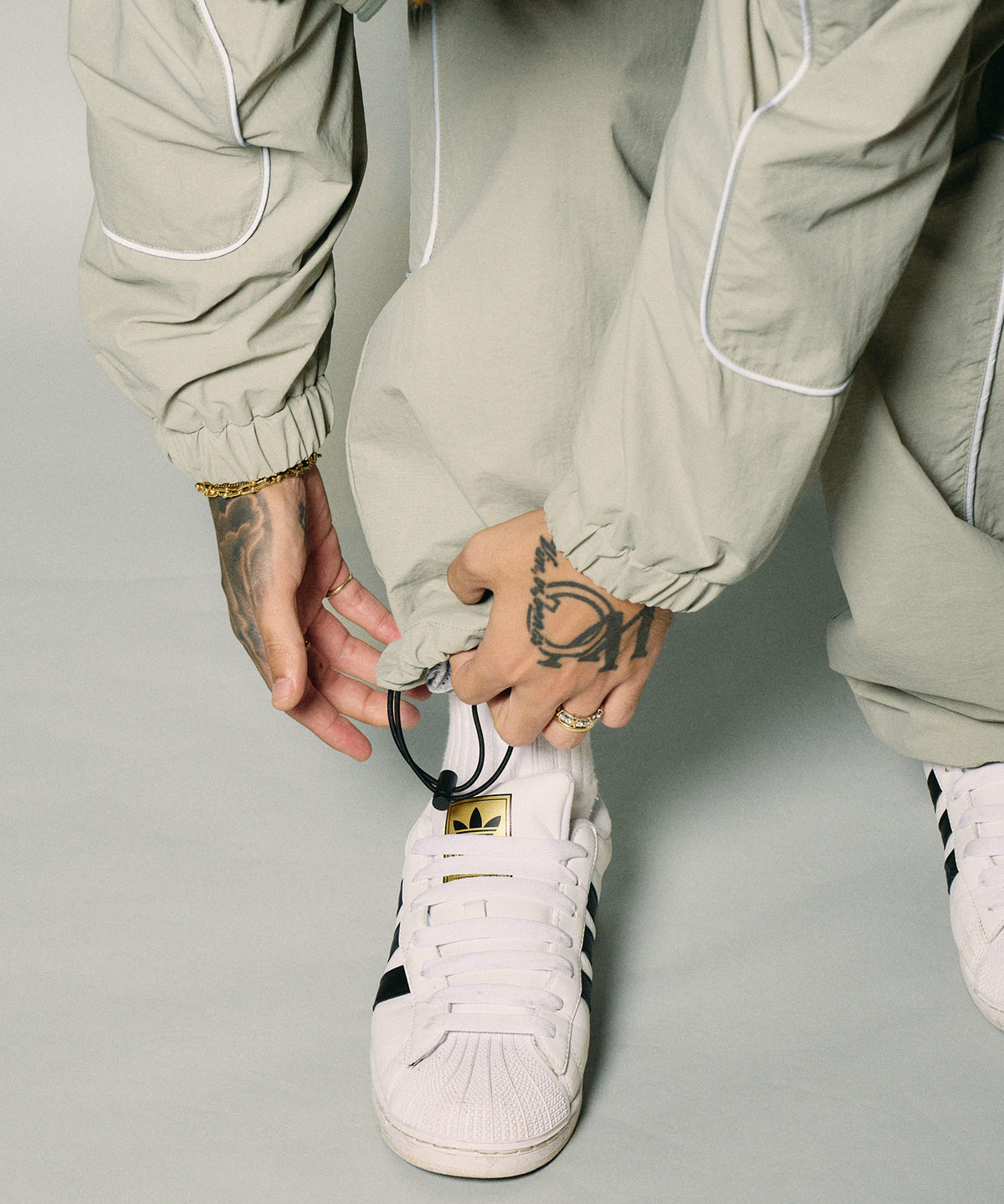 Reflective piping nylon pants-thumbmail-6