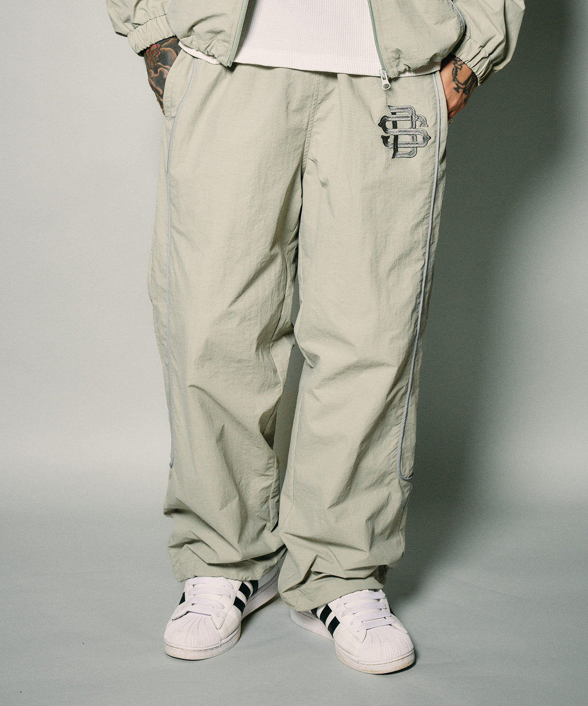 Reflective piping nylon pants-thumbmail-7