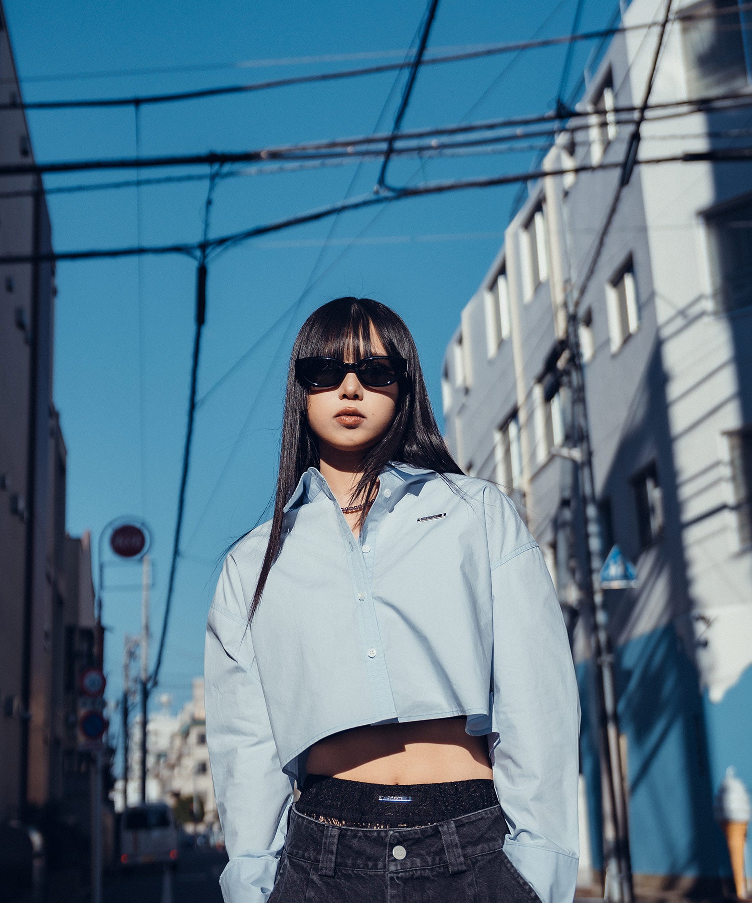 Cropped shirt【WOMEN】