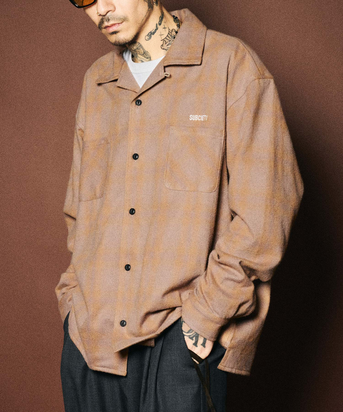 Bleach check shirt