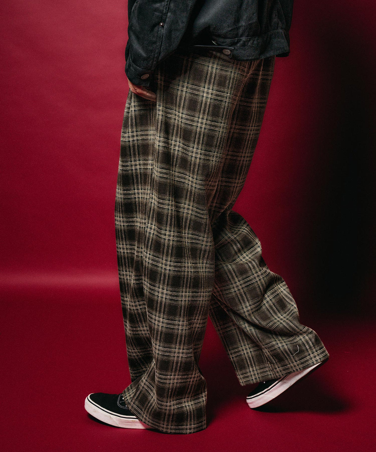 Wide straight check slacks-thumbmail-8