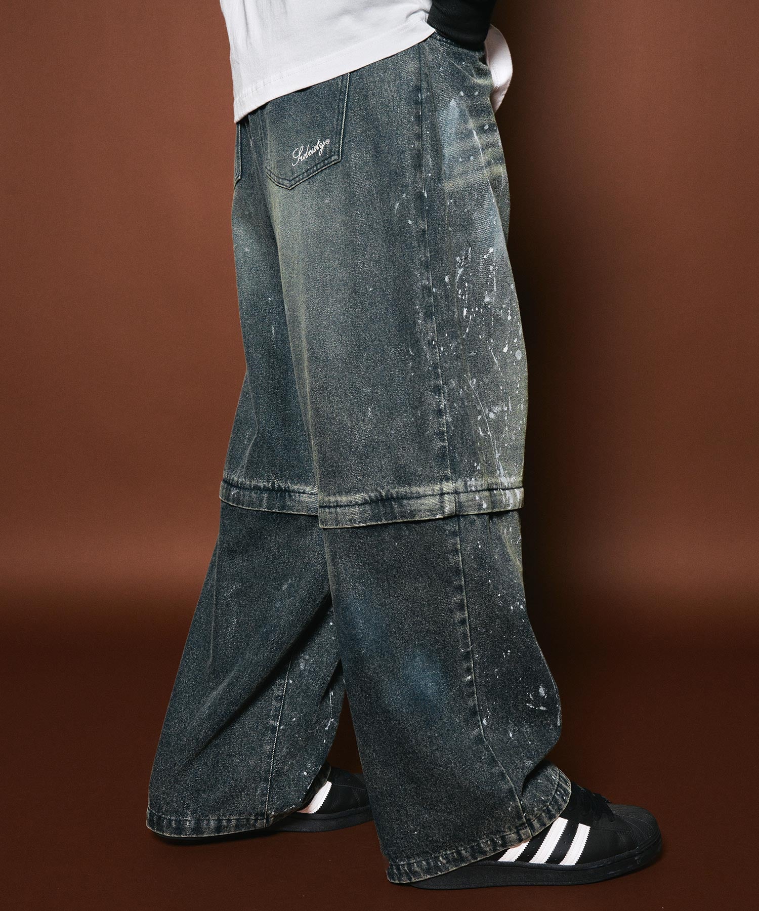 Painted 2way denim pants-thumbmail-28
