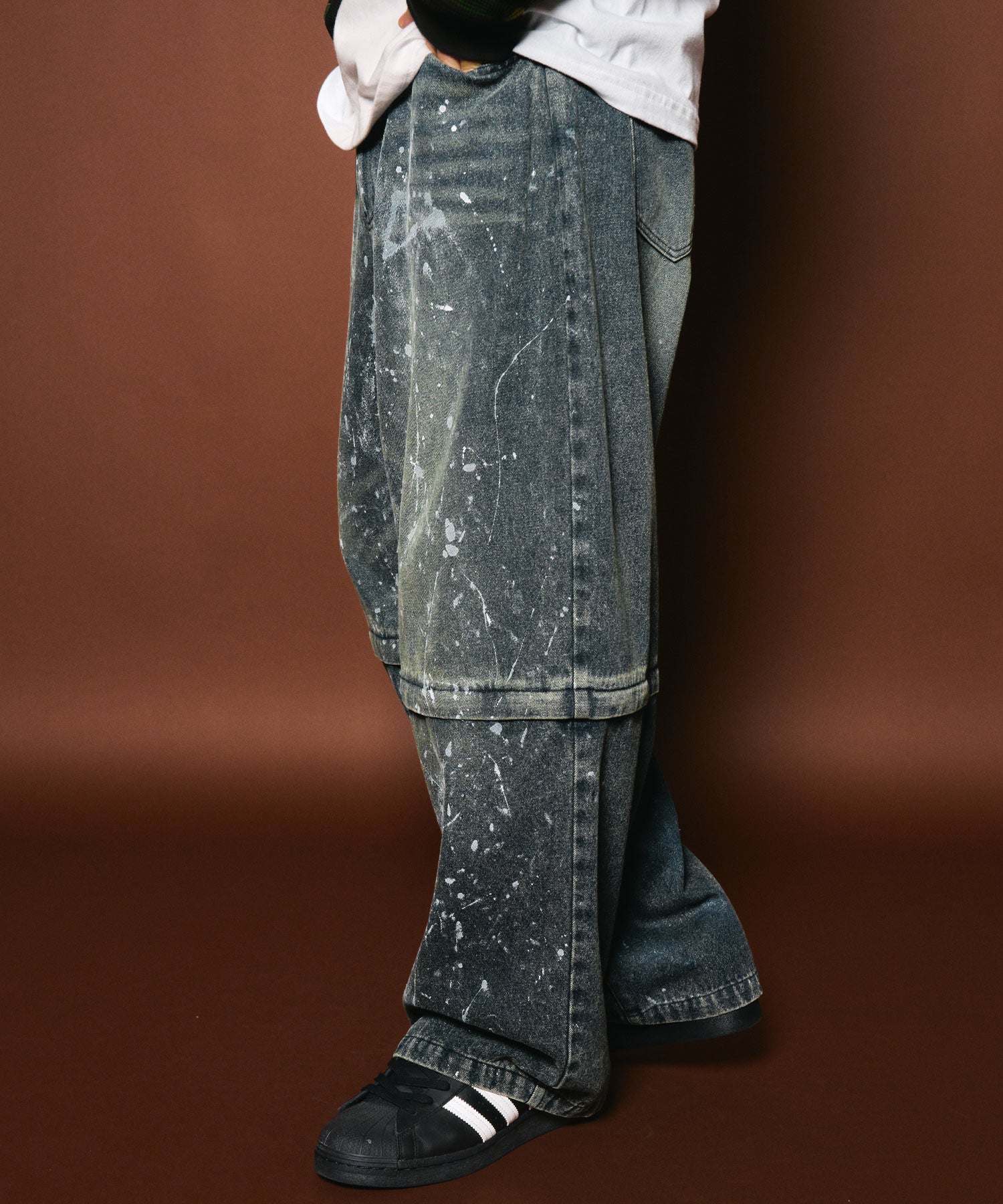 Painted 2way denim pants-thumbmail-30