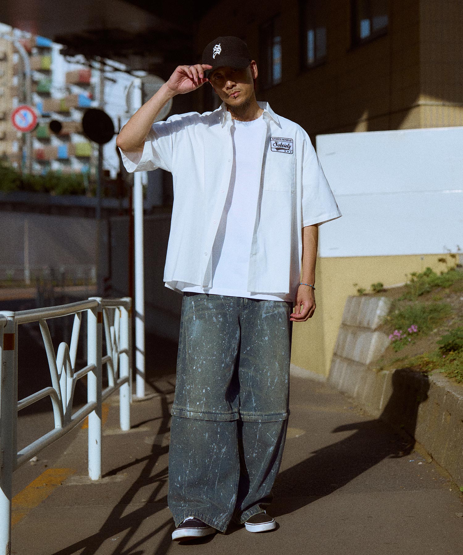 Painted 2way denim pants-thumbmail-37