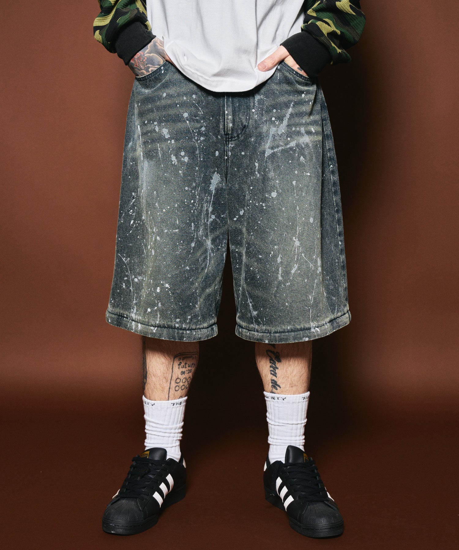 Painted 2way denim pants-thumbmail-33