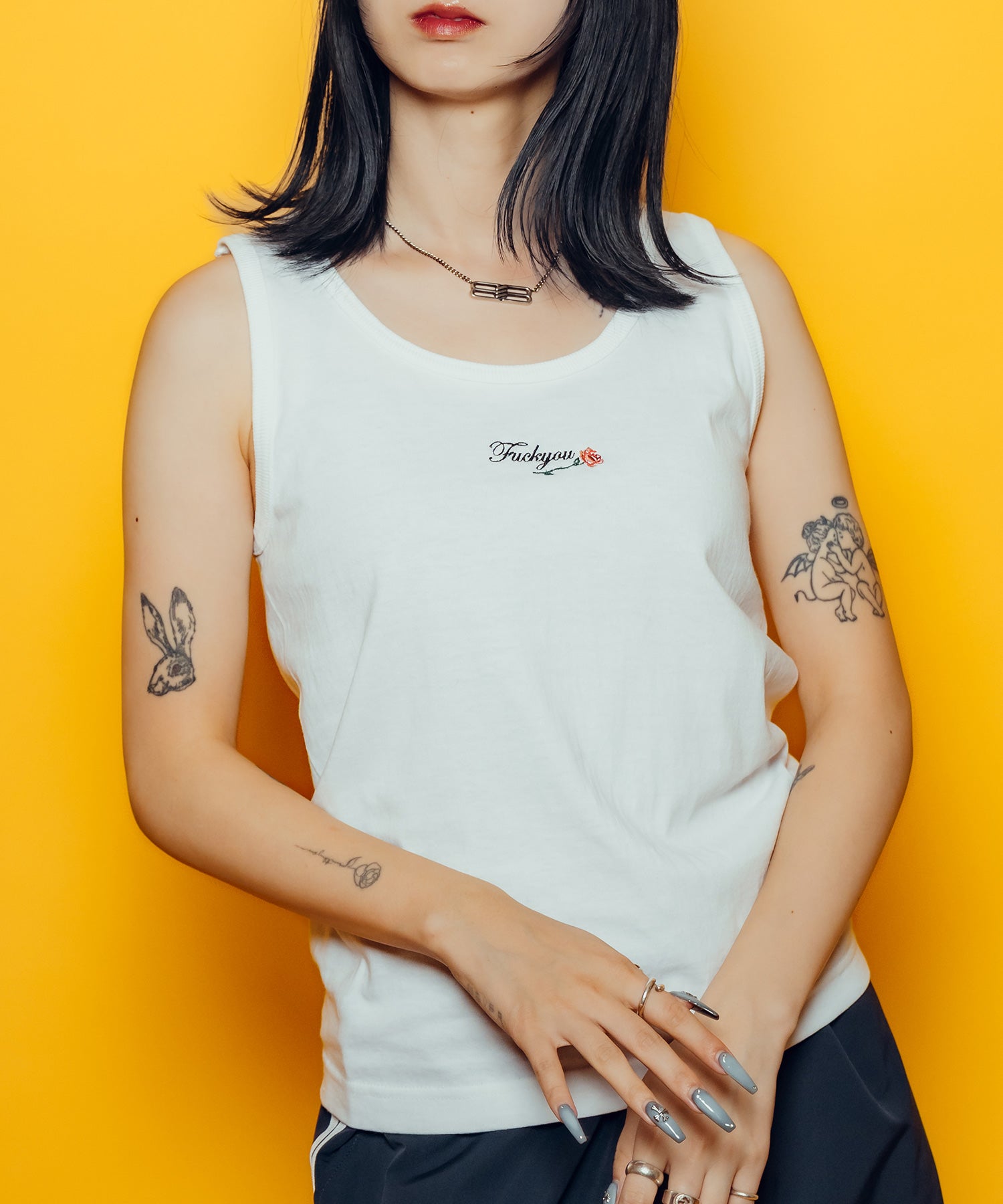 【WOMEN】Rose tank top