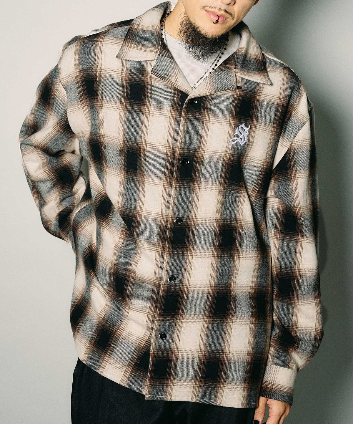 Essential ombre check shirt-thumbmail-3