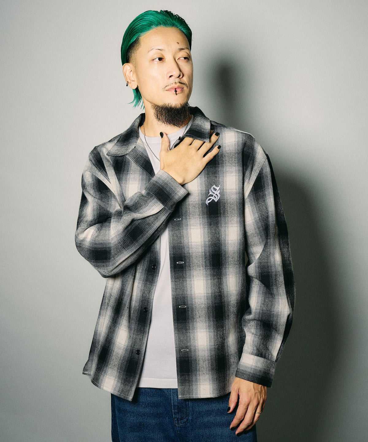 Essential ombre check shirt-thumbmail-6