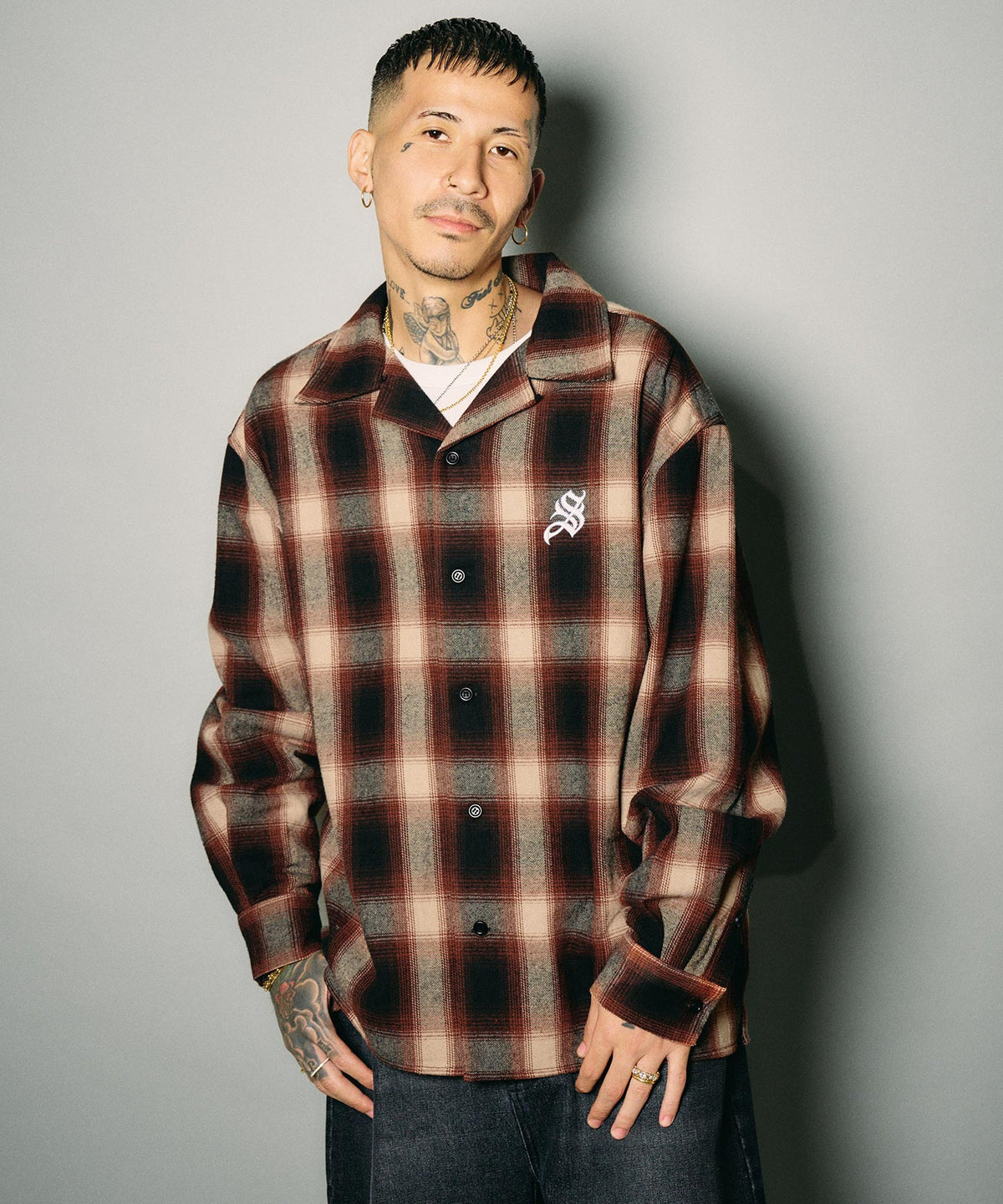 Essential ombre check shirt-thumbmail-10