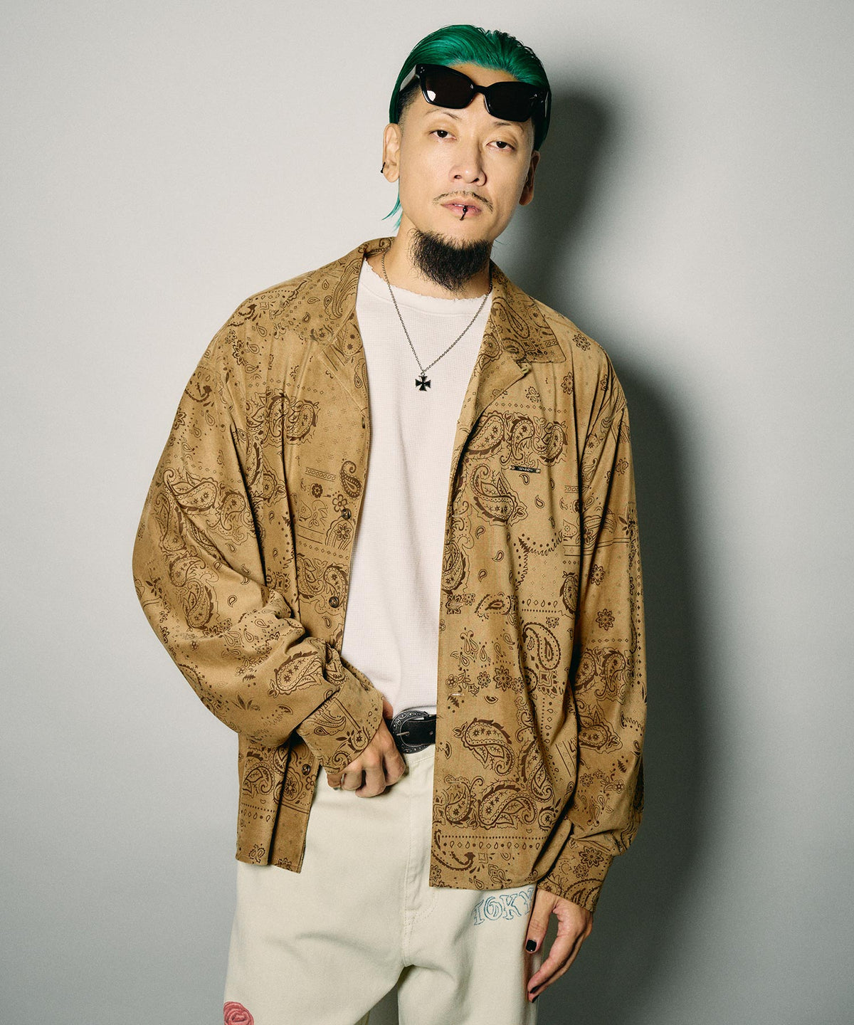 Faux suede bandanna shirt-thumbmail-13