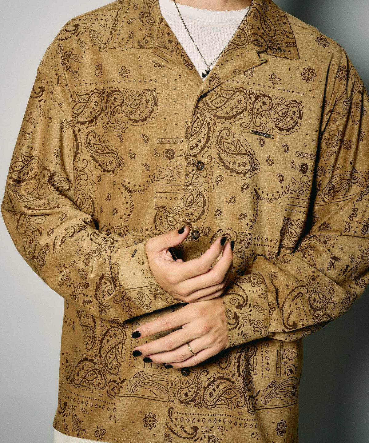 Faux suede bandanna shirt-thumbmail-12