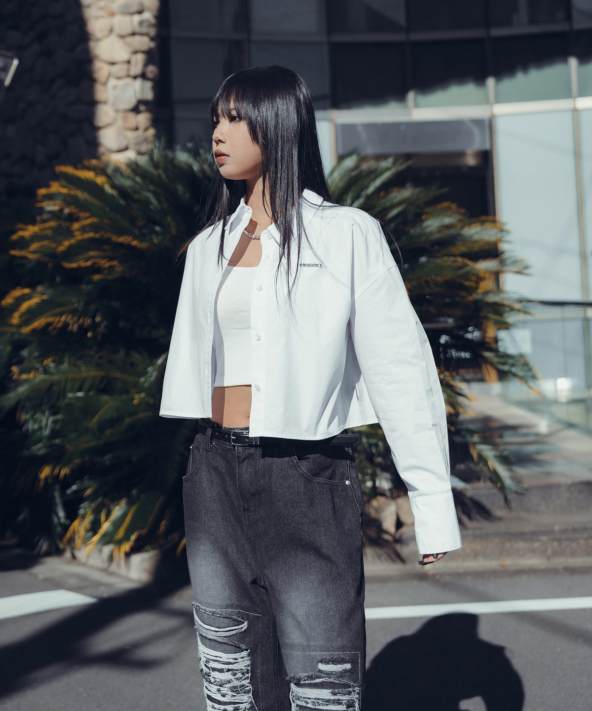 Cropped shirt【WOMEN】-thumbmail-7