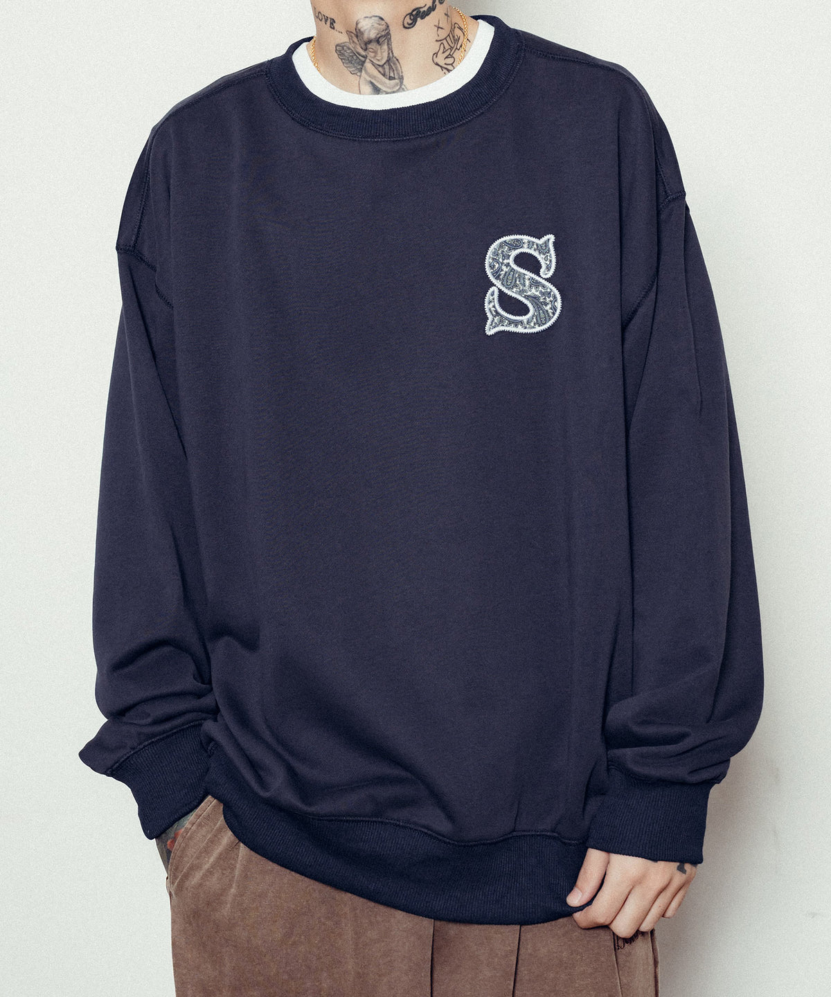Paisley patched sweatshirt-thumbmail-3