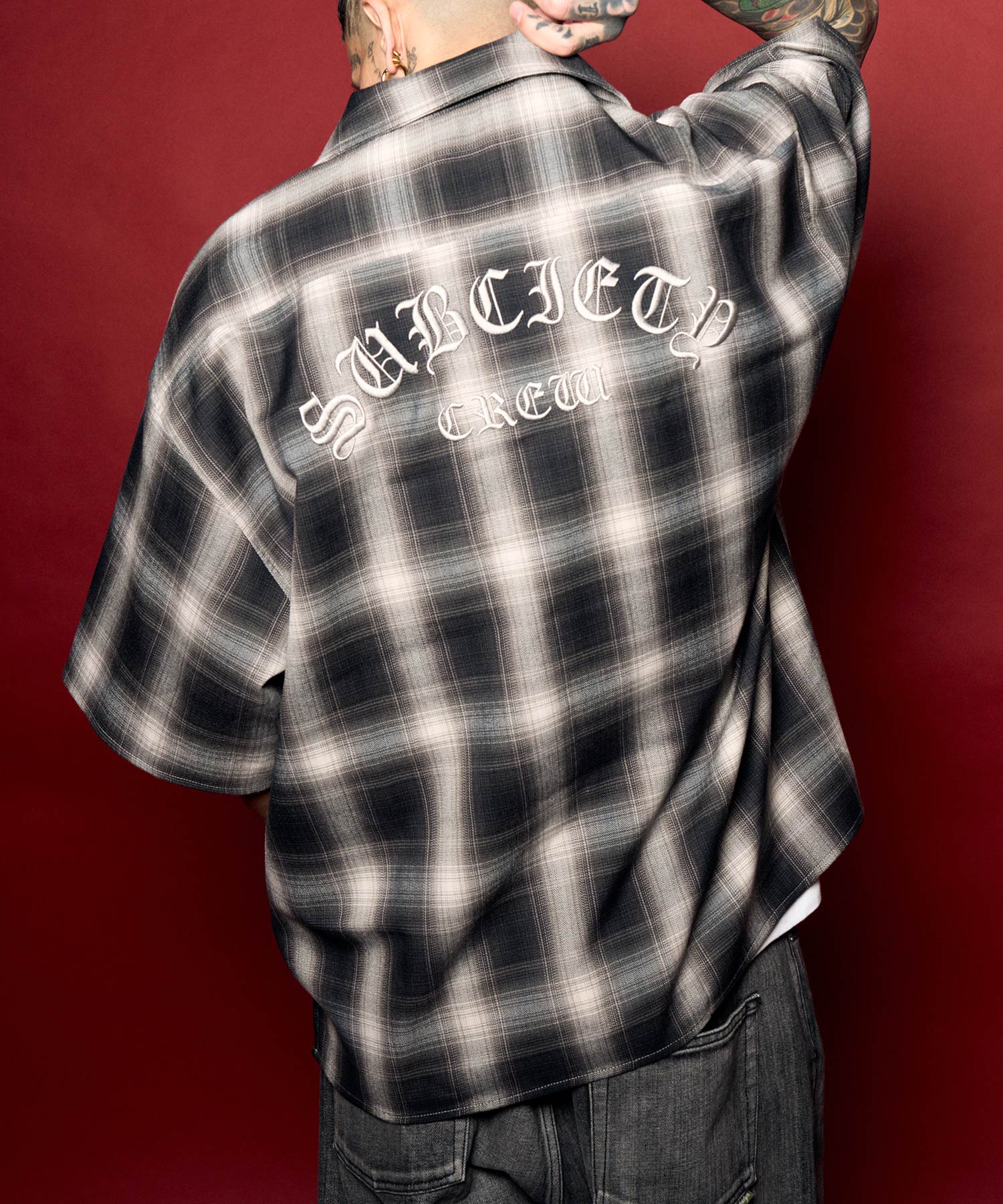 Ombre check shirt