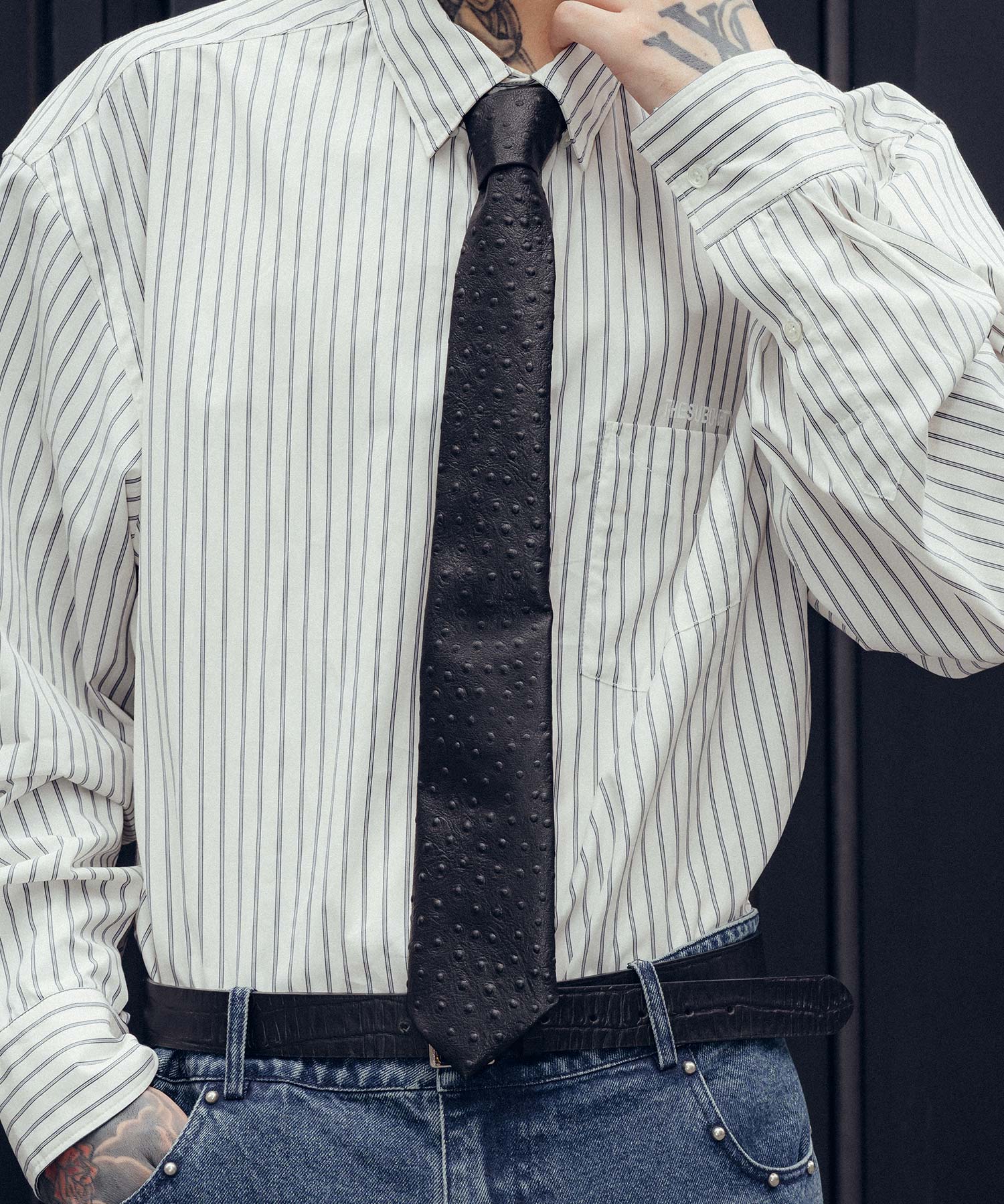 Ostrich effect tie