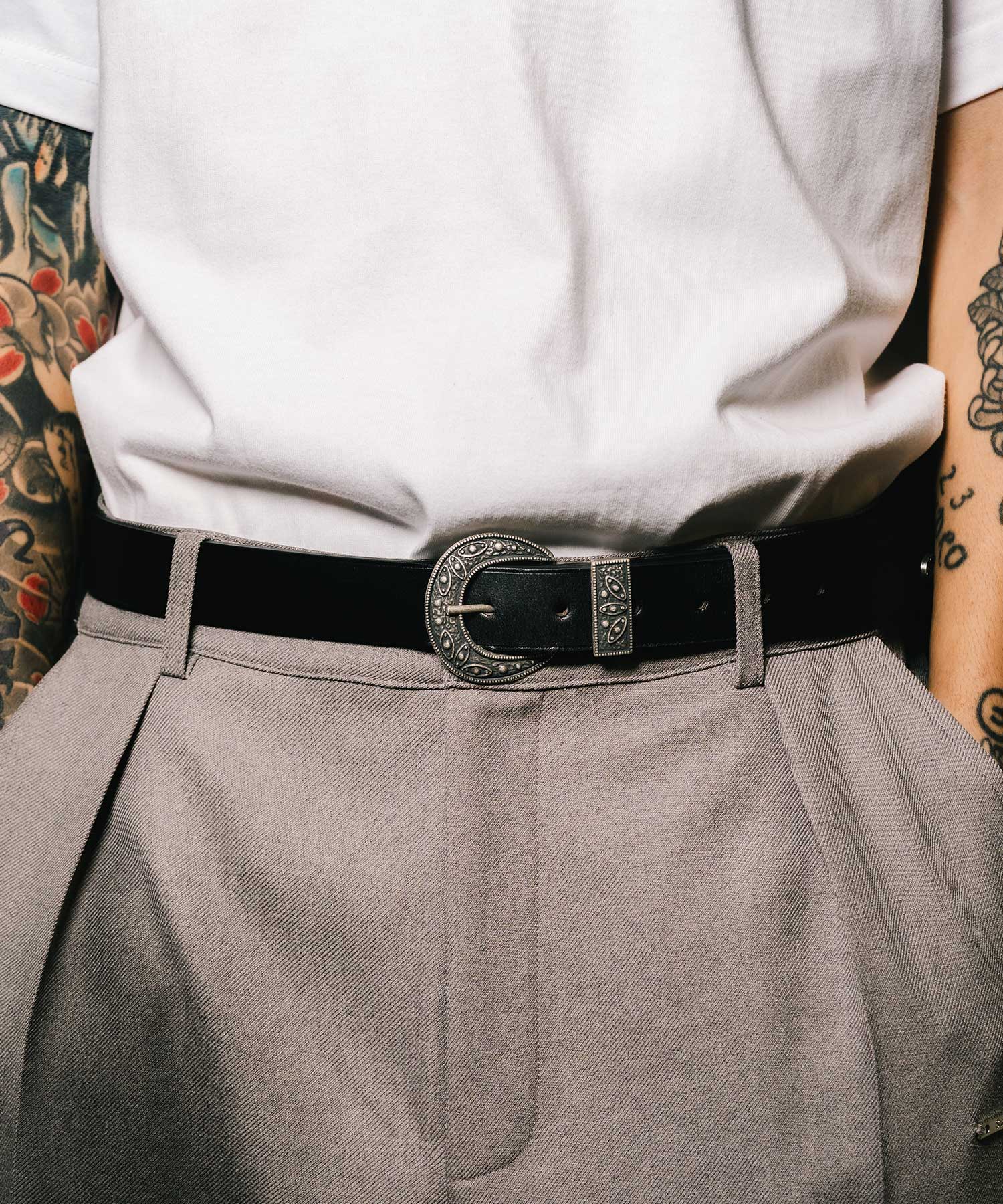 Western buckle belt