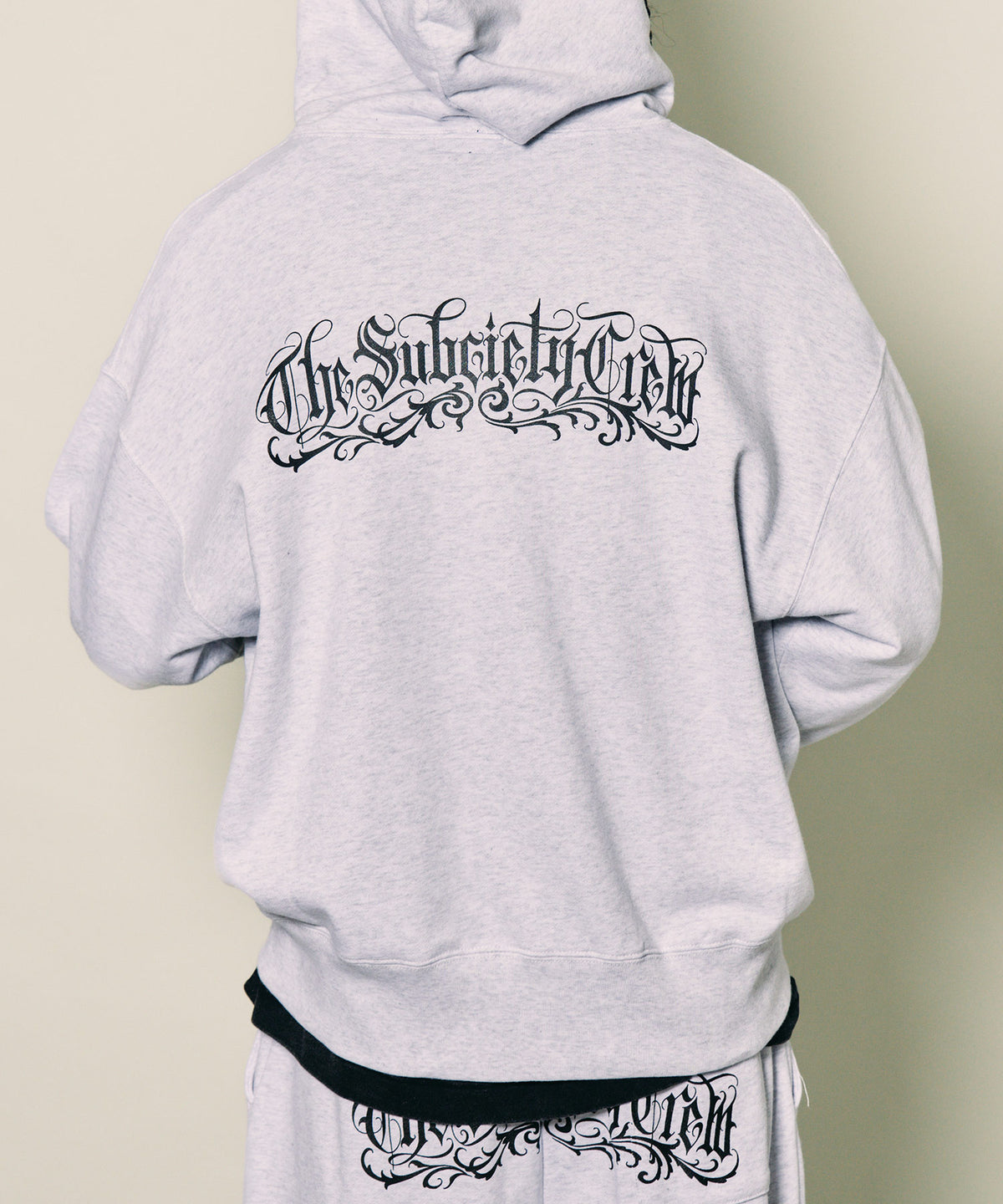 Boxy double zip up hoodie