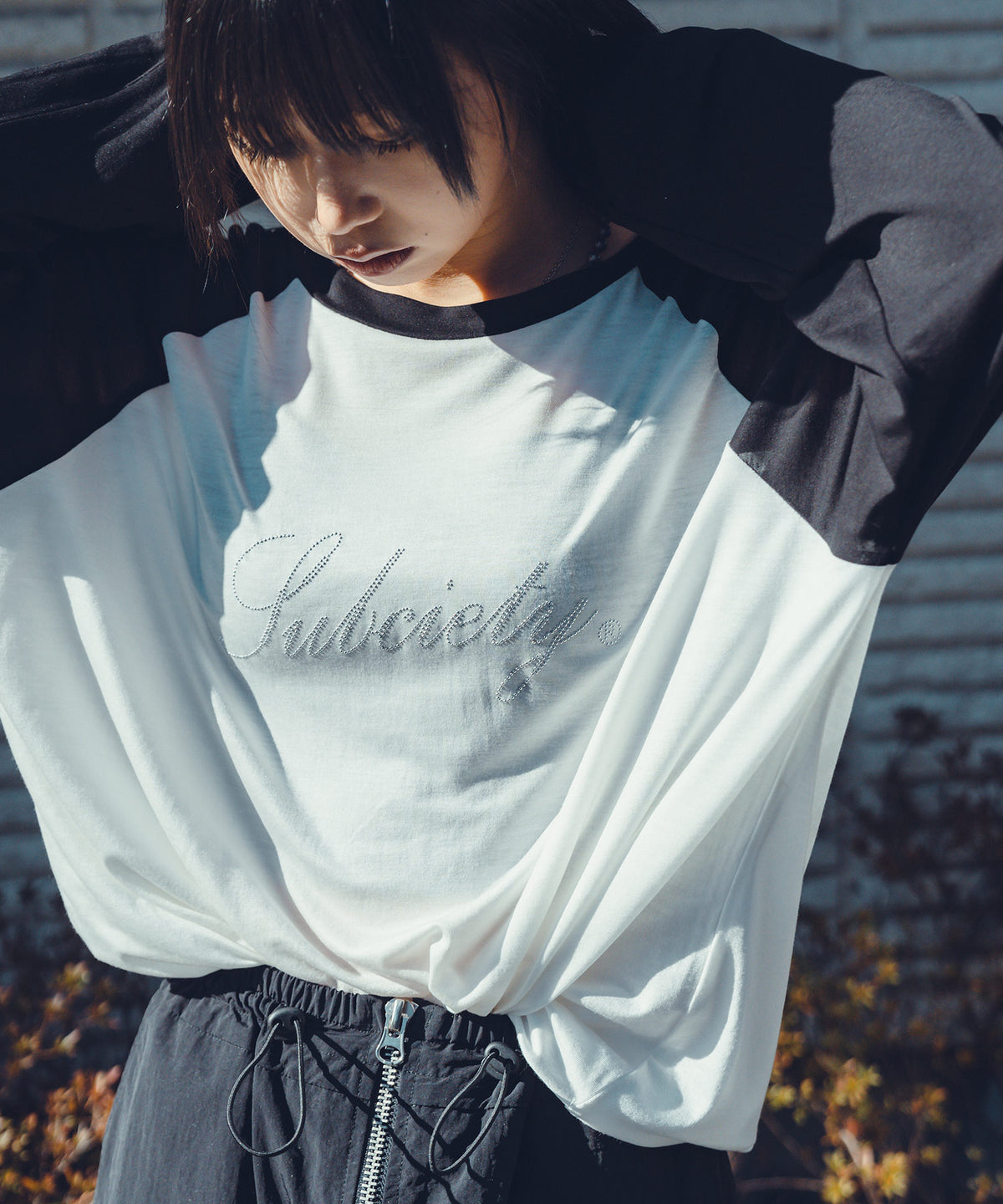 Sheer raglan tee【WOMEN】-thumbmail-7