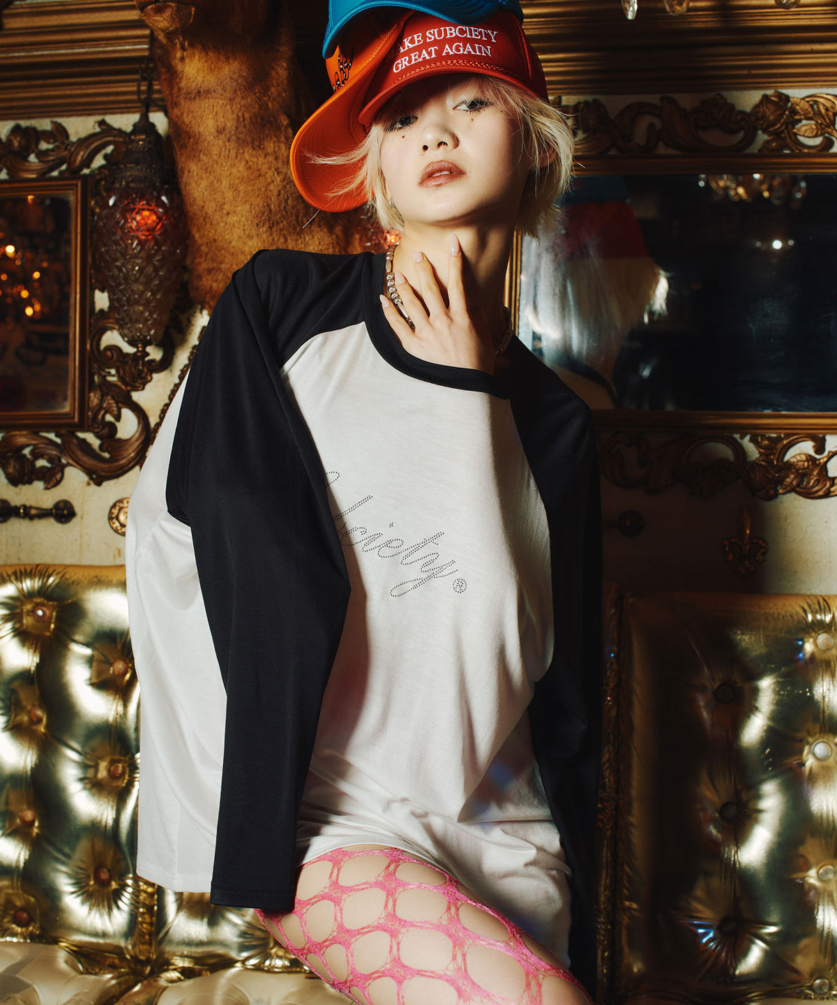 Sheer raglan tee【WOMEN】-thumbmail-8