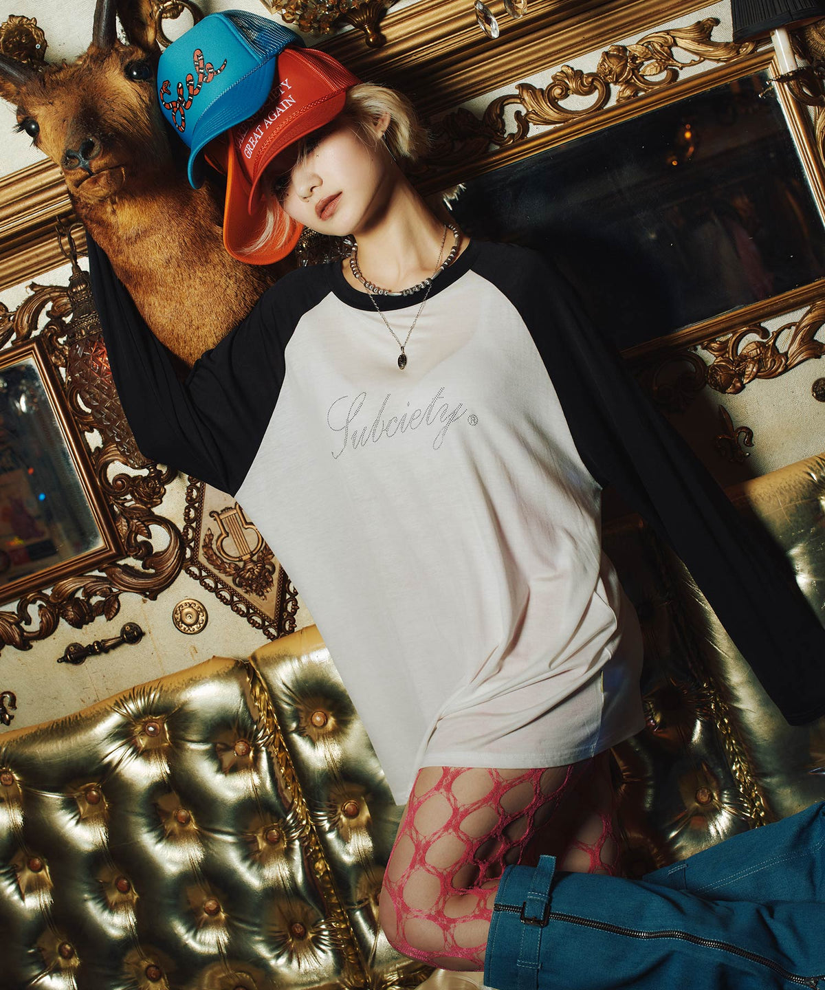 Sheer raglan tee【WOMEN】-thumbmail-10