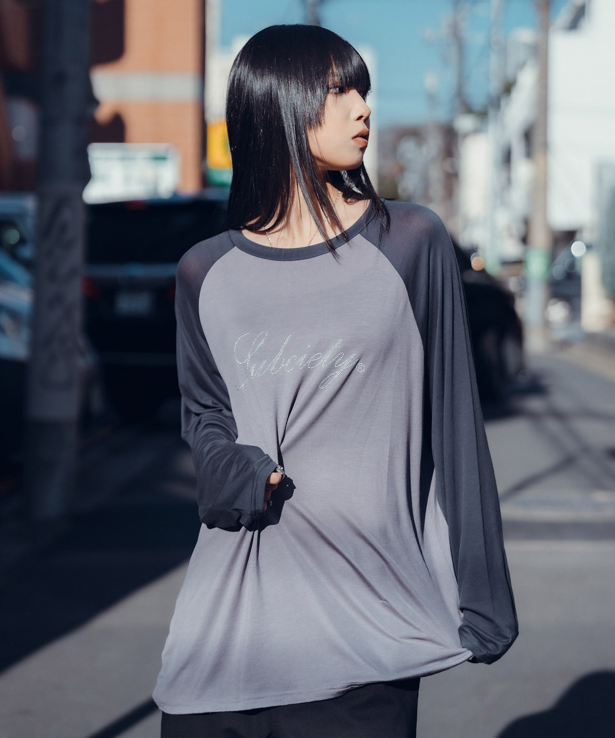 Sheer raglan tee【WOMEN】-thumbmail-14