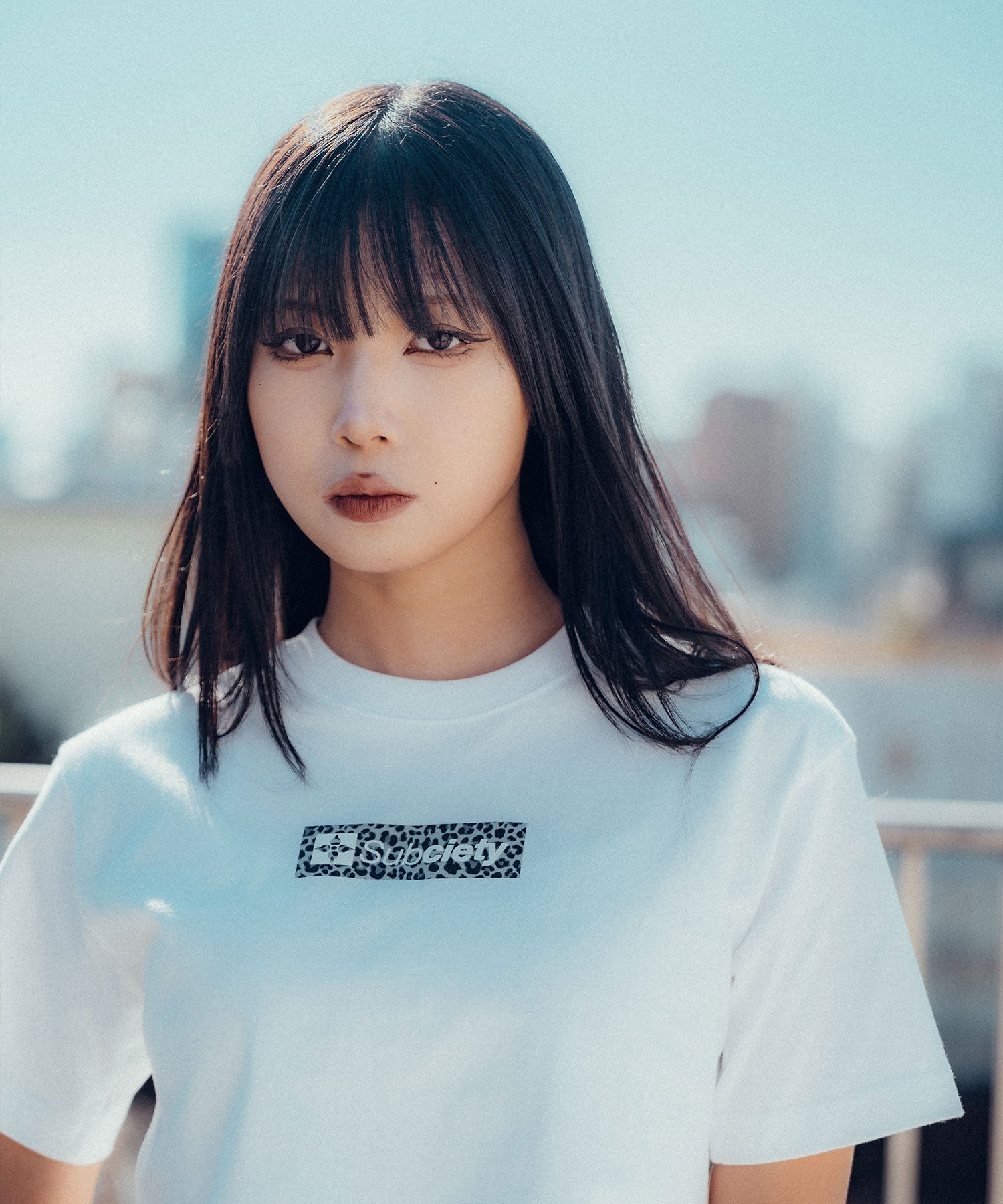 Cropped leopard box tee【WOMEN】-thumbmail-7