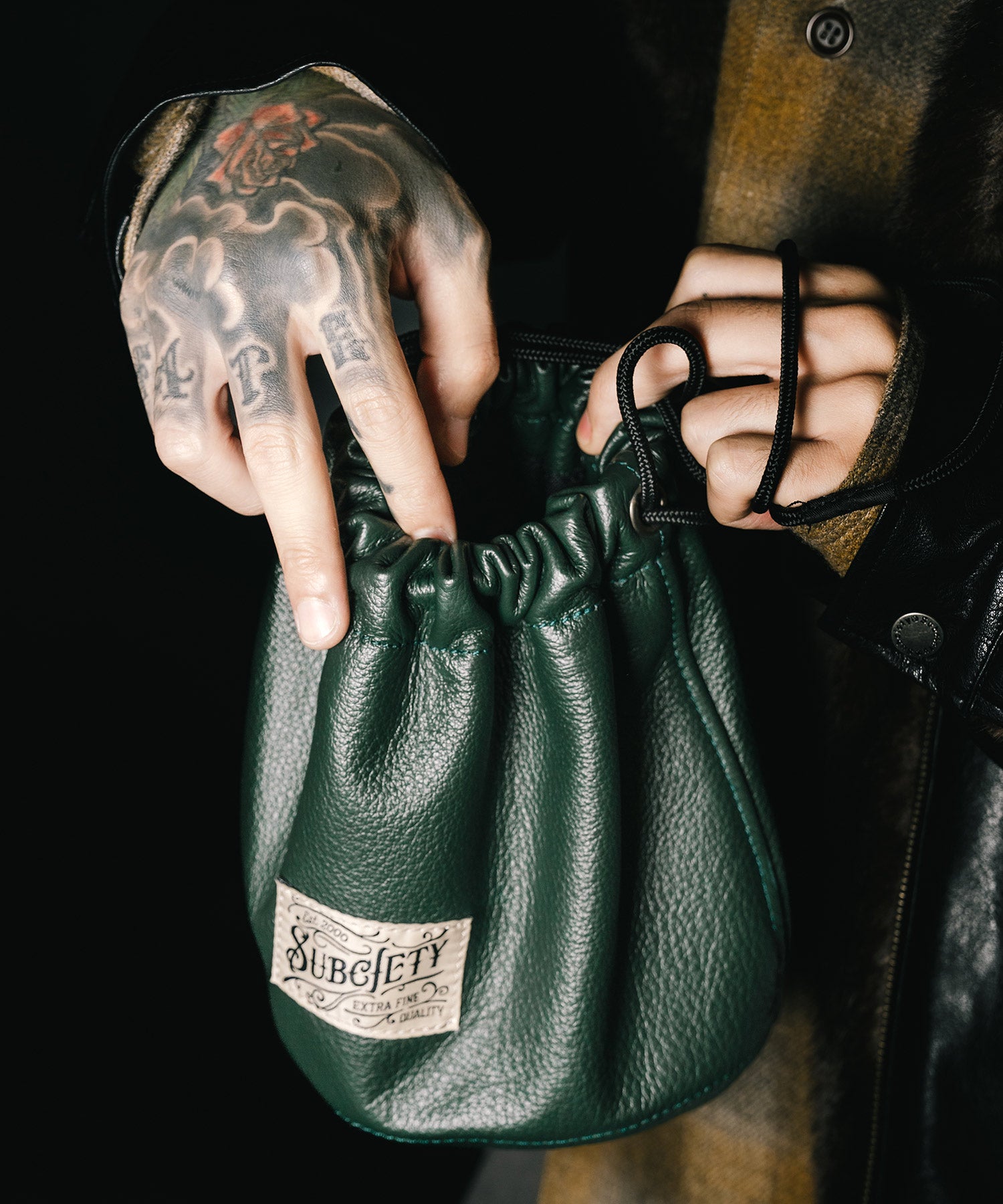 Leather effects bag