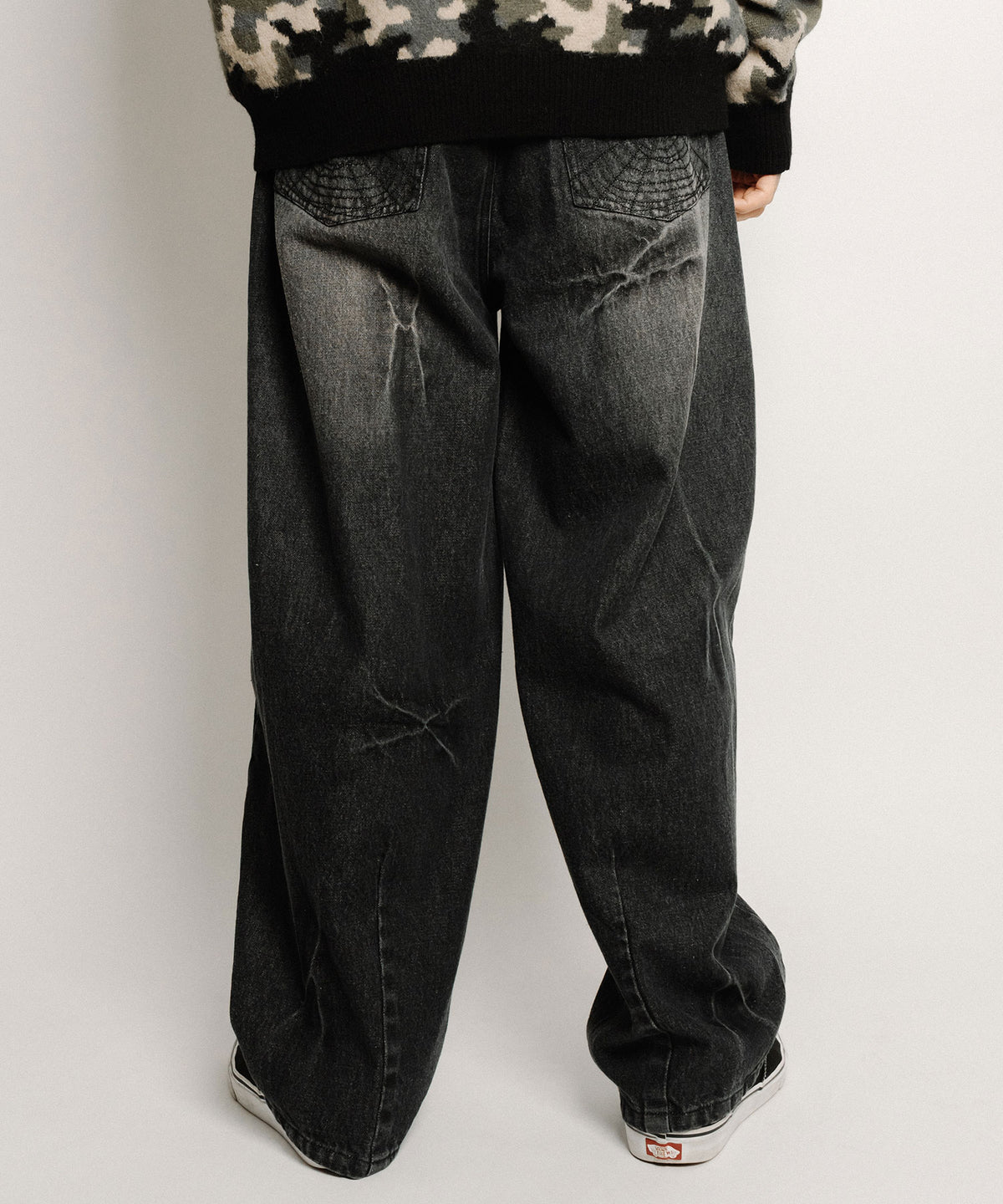 Cobweb curved denim pants-thumbmail-7