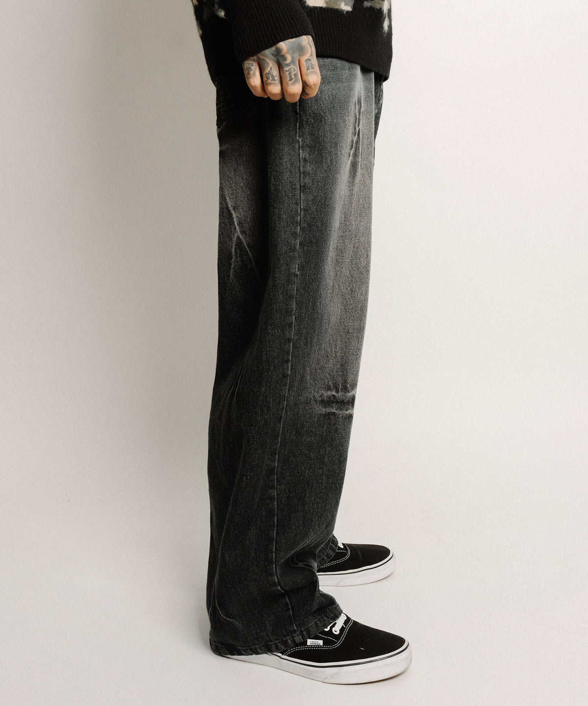 Cobweb curved denim pants-thumbmail-6