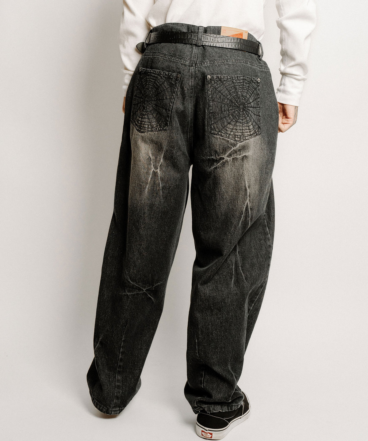 Cobweb curved denim pants-thumbmail-11