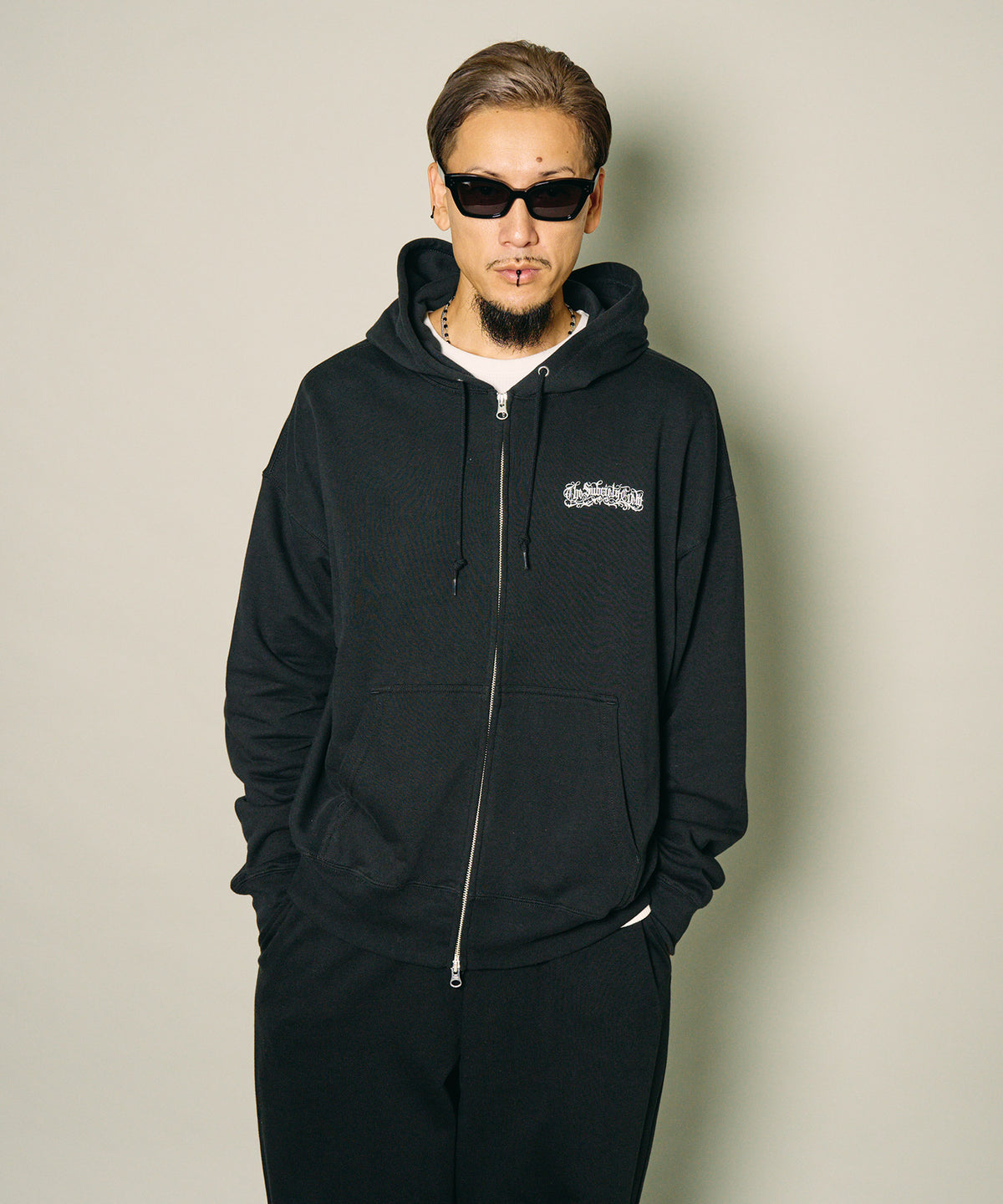 Boxy double zip up hoodie-thumbmail-7