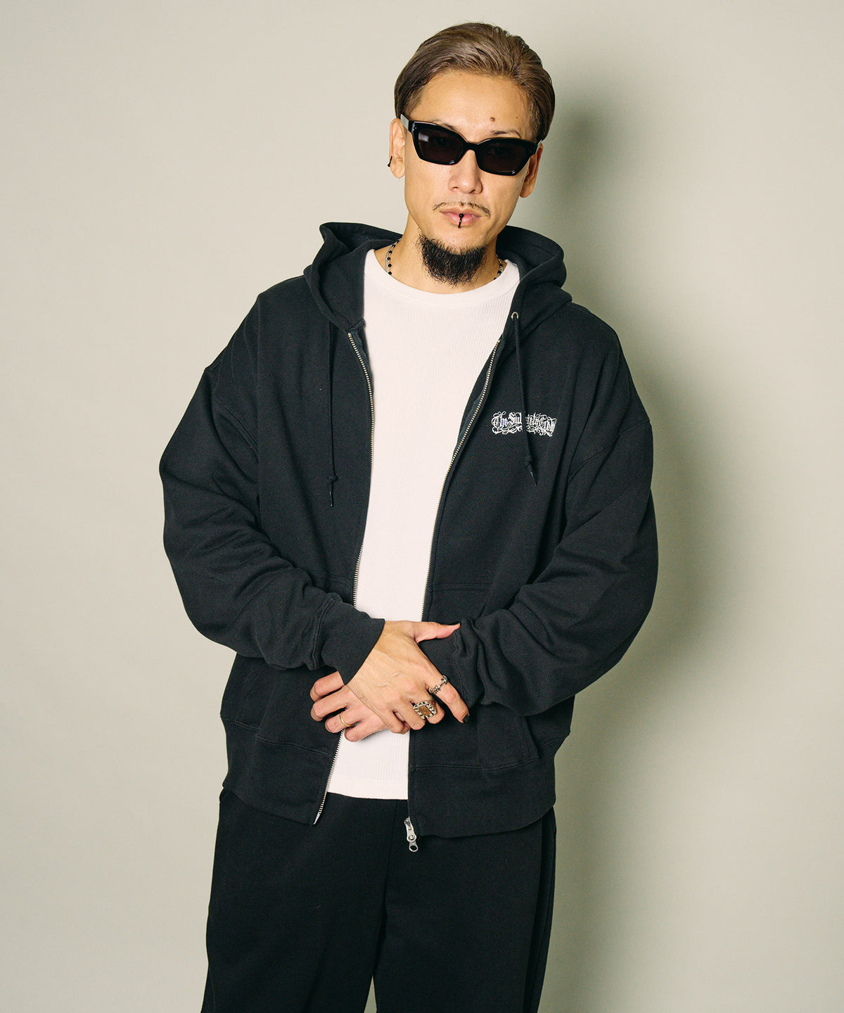 Boxy double zip up hoodie-thumbmail-5